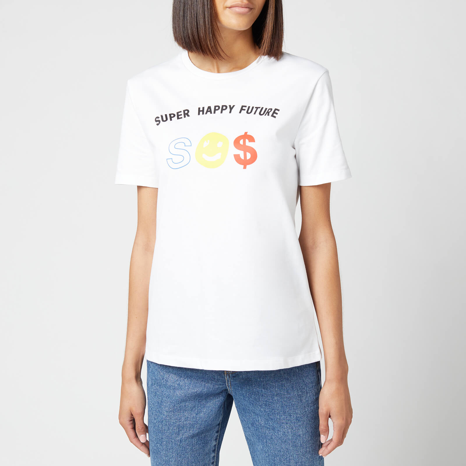 Être Cécile Women's Super Happy Future Classic T-Shirt - White - XS