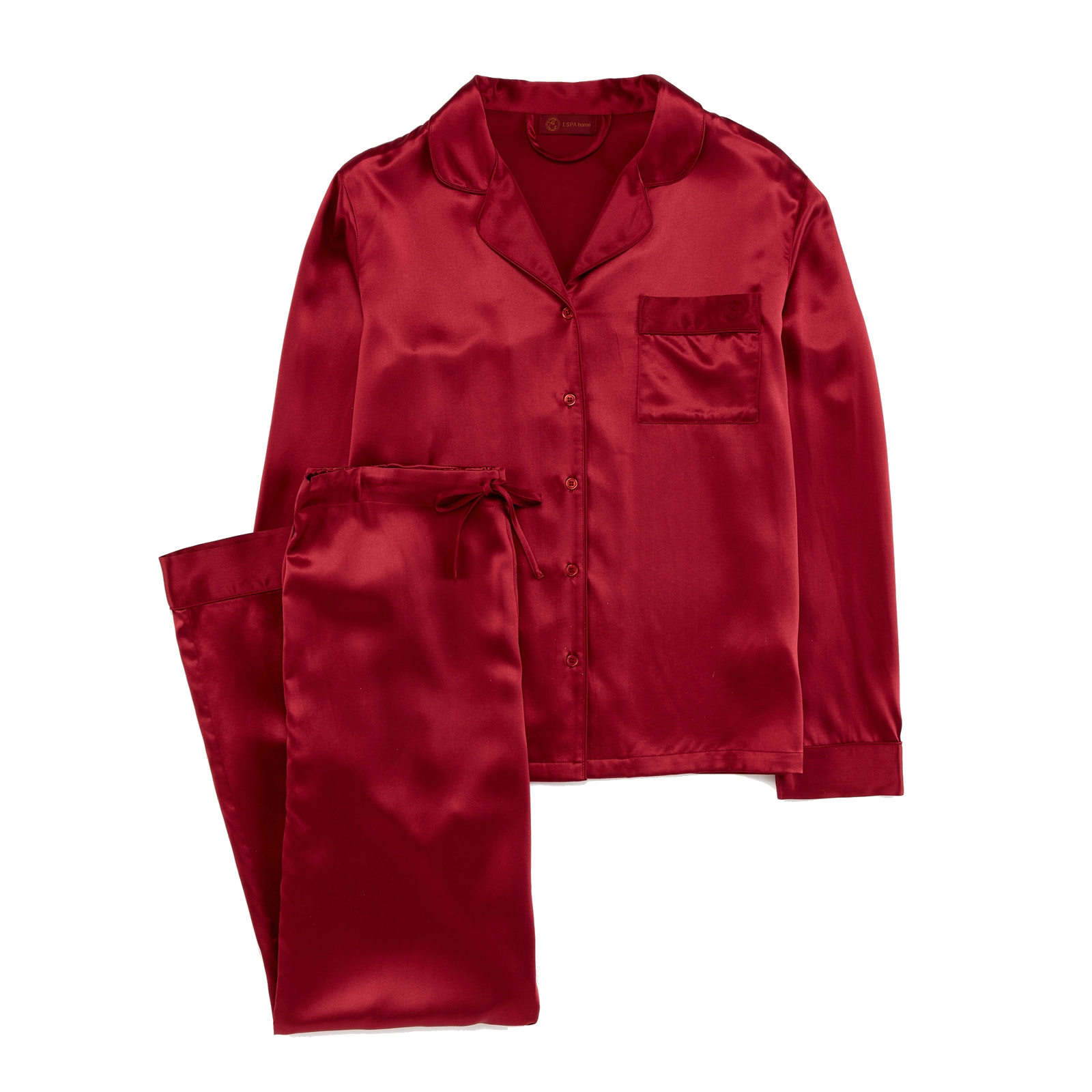 ESPA Silk Pyjamas - Claret Rose - M