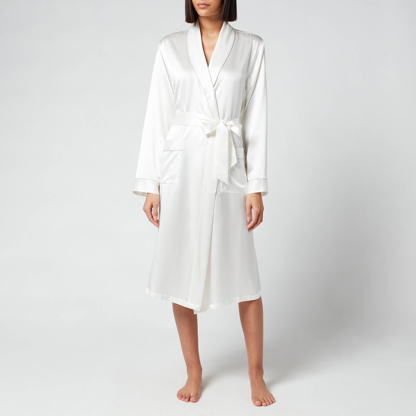 ESPA Silk Robe - White - L-XL