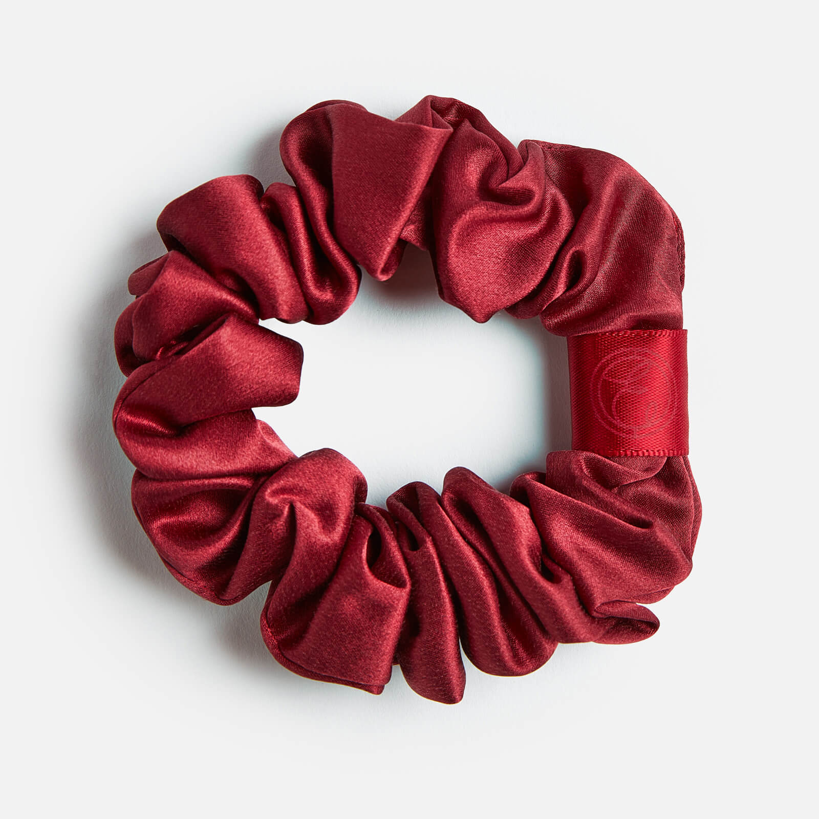 Shop Espa Silk Scrunchie In Red