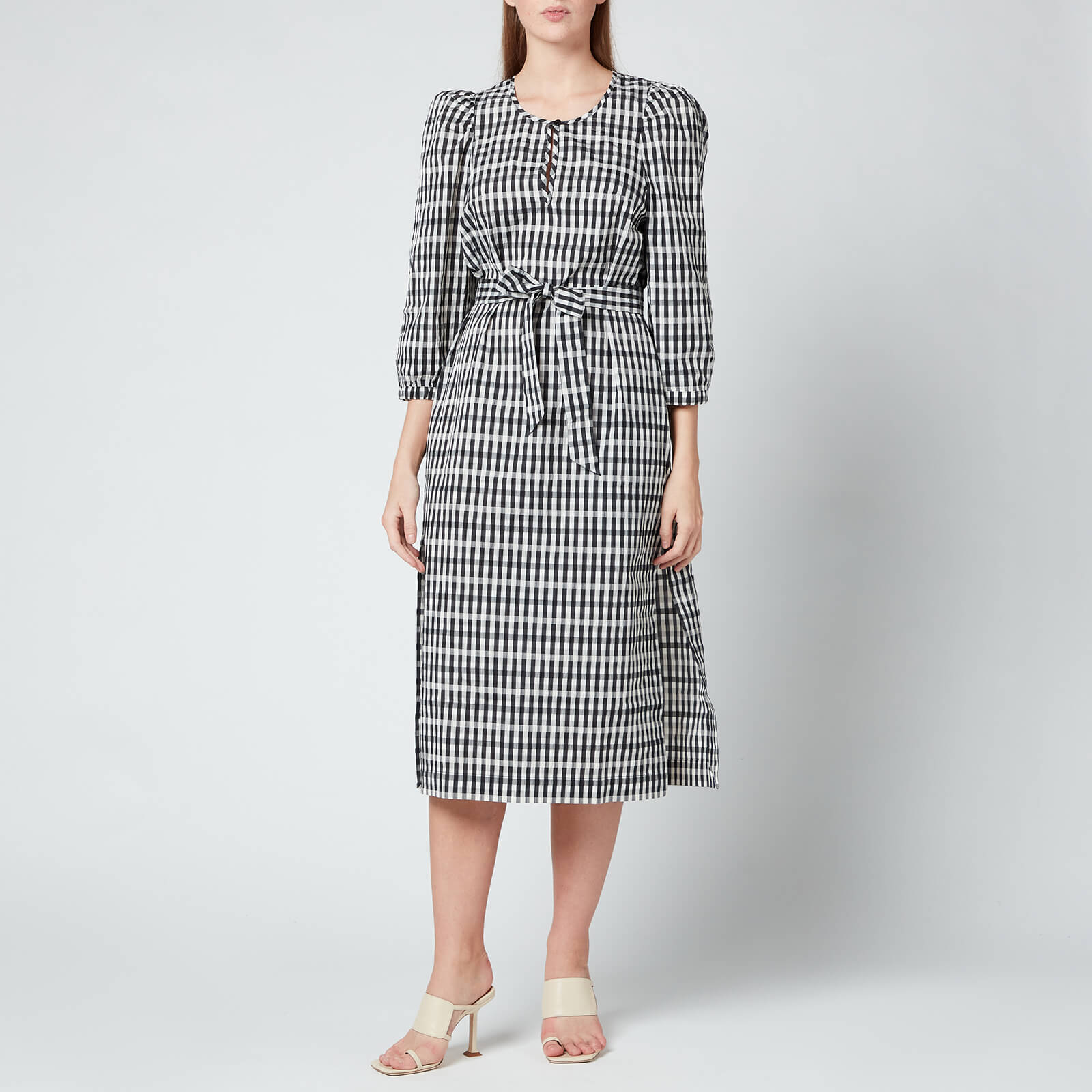 Baum Und Pferdgarten Women's Akela Dress - Black White Suckercheck - EU36/UK8