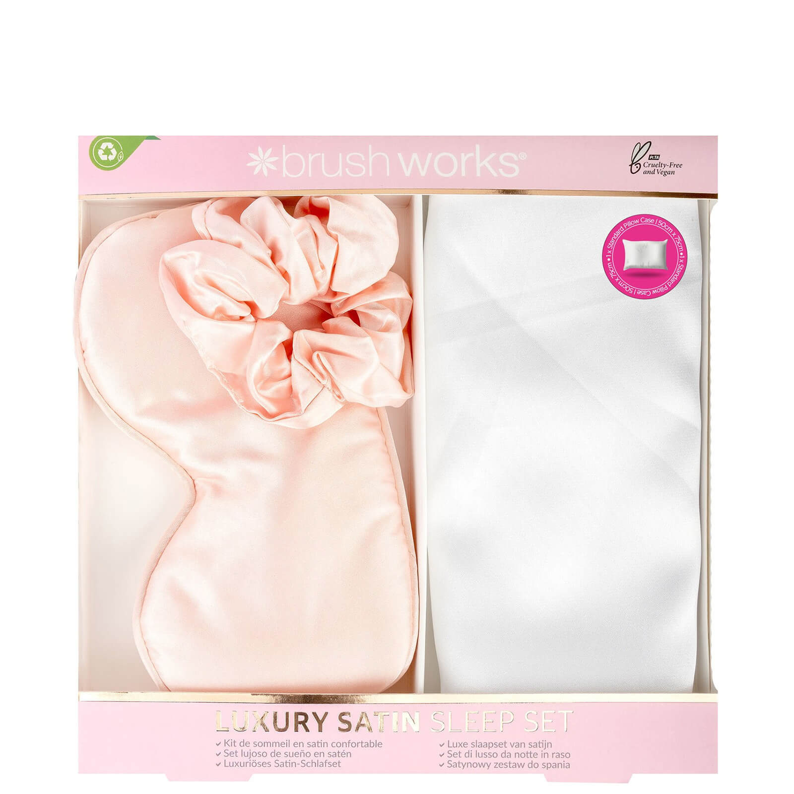 

brushworks Luxury Satin Sleep Set