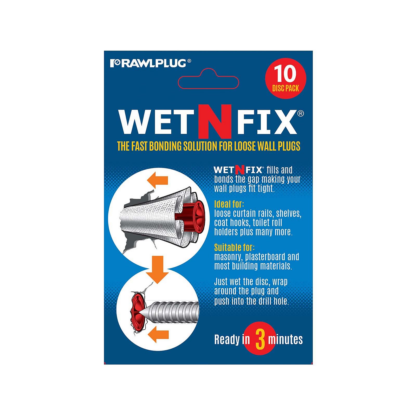 Photo of Rawlplug Wet N Fix Repair Pads - Pack Of 10