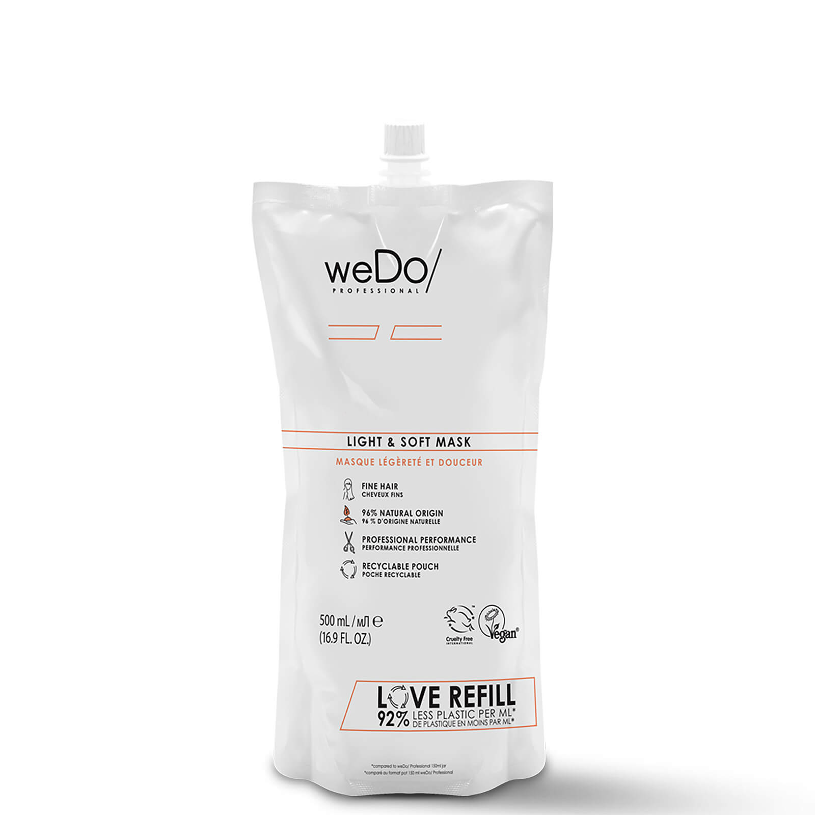 

weDo/ Professional Light and Soft Mask Pouch 500ml