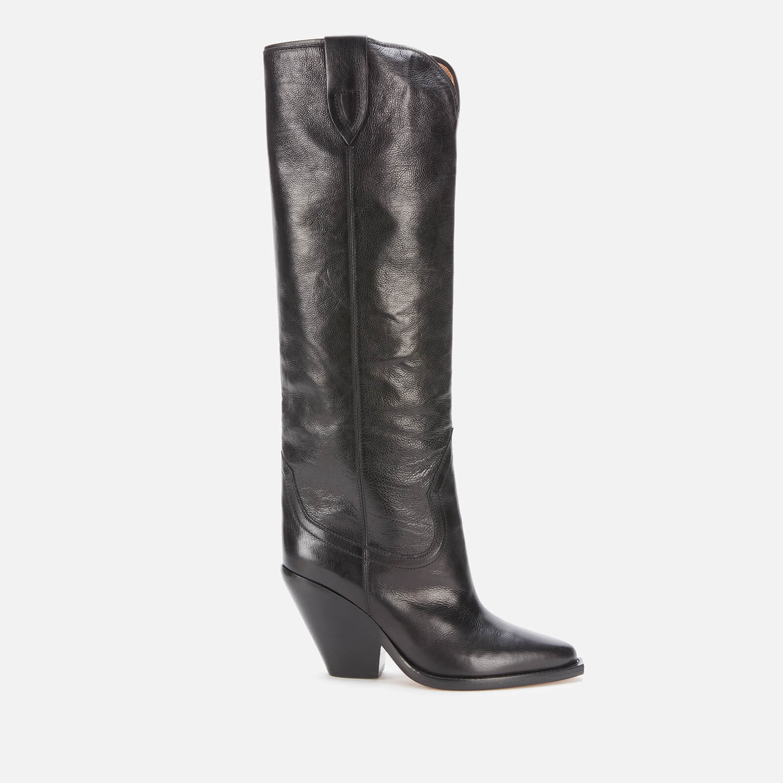 Isabel Marant Women's Lomero Leather Knee High Boots - Black - UK 3