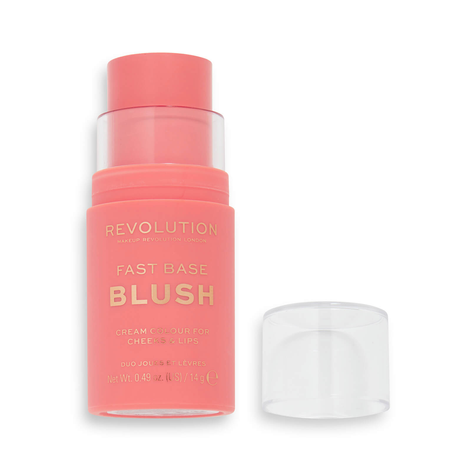 Image of Makeup Revolution Fast Base Blush Stick 14g (Various Shades) - Peach