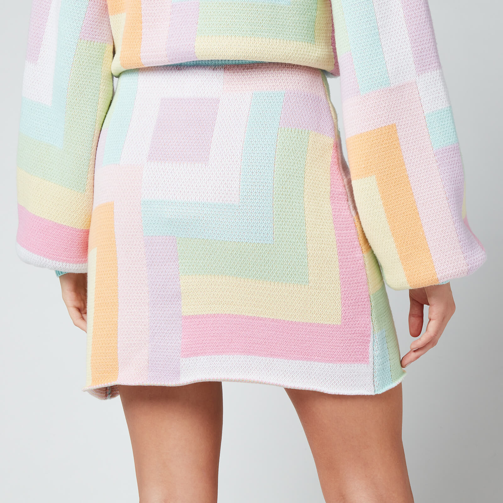 Olivia Rubin Hadley Button Detail Knitted Skirt - Multi|L