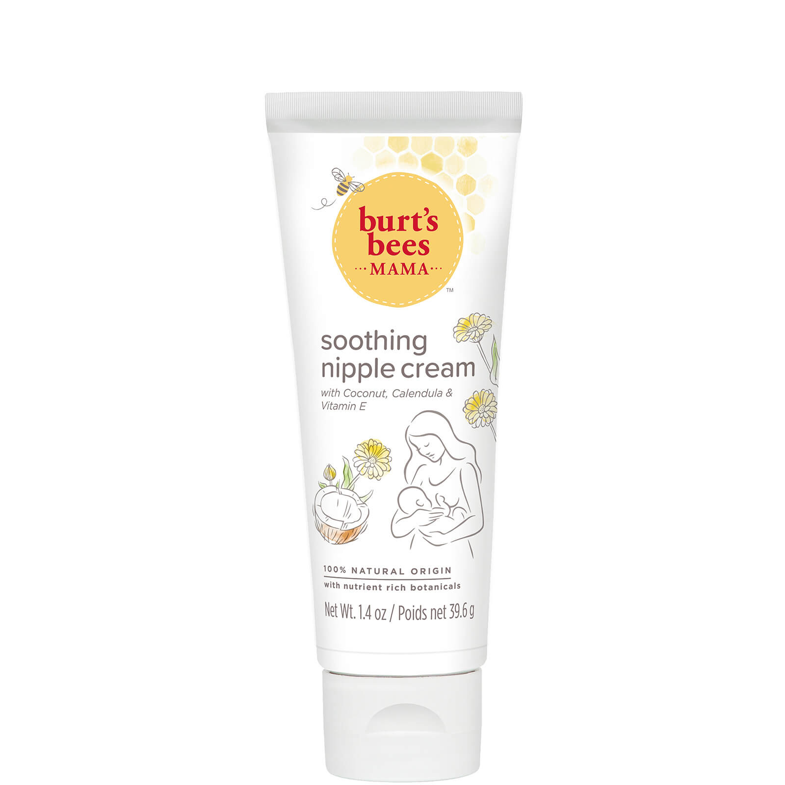 Burt’s Bees Mama Soothing Nipple Cream with Coconut, Calendula and Vitamin E lookfantastic.com imagine