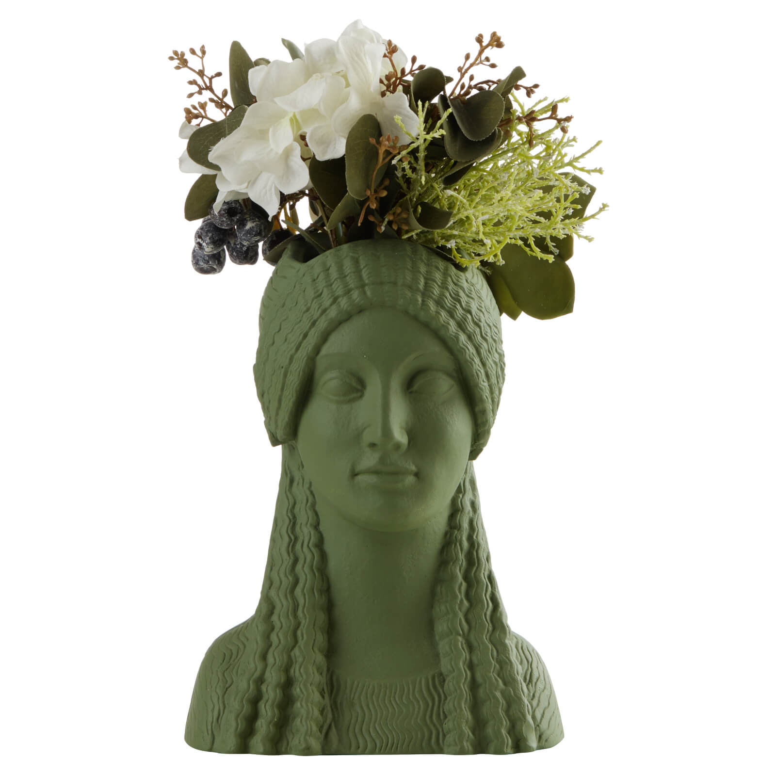 Sophia Enjoy Thinking  Kore Head Vase - Pine
