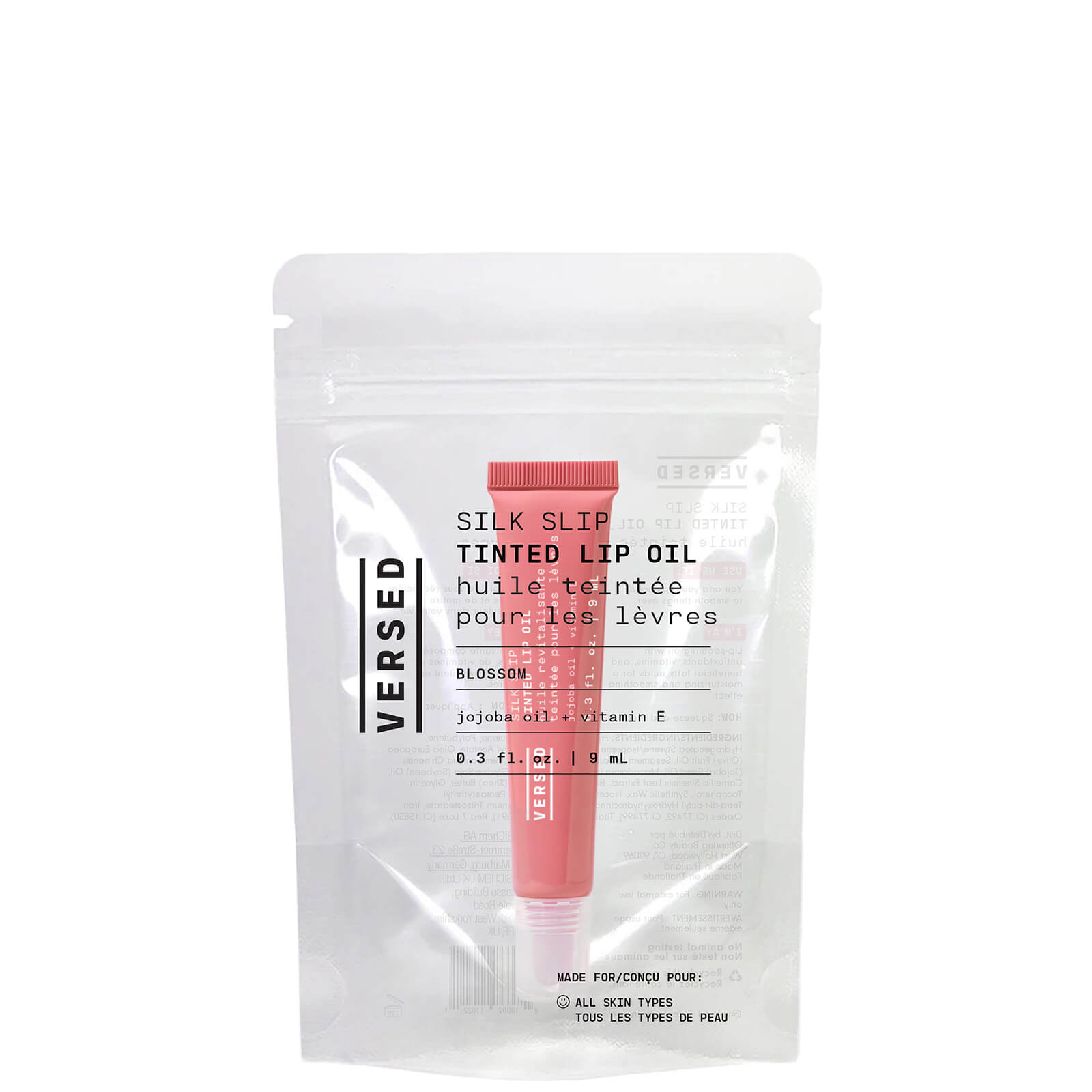 Thumbnail - Versed Silk Slip Conditioning Tinted Lip Oil 9ml - Various Shades - Blossom