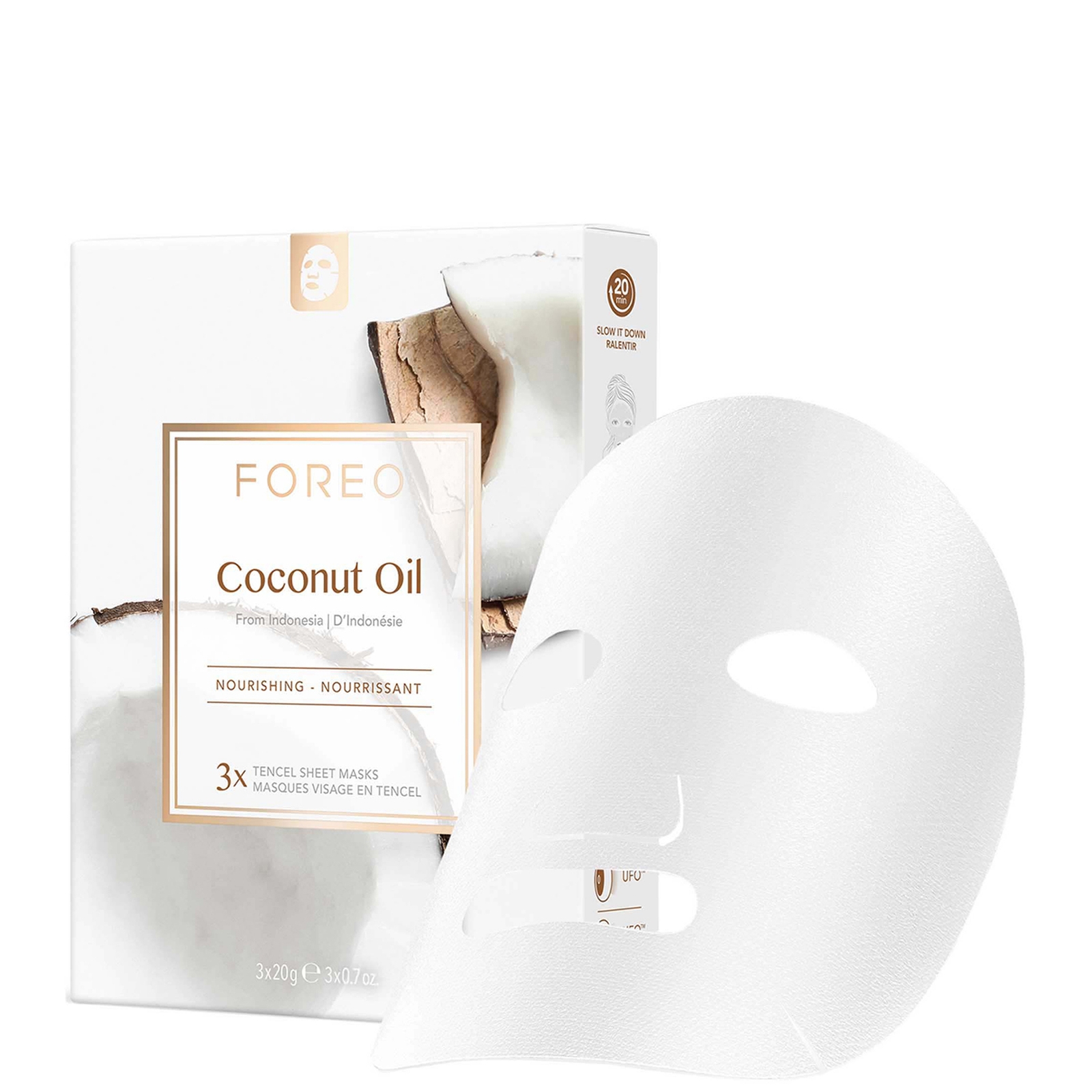 

FOREO Coconut Oil Nourishing Sheet Mask (3 Pack)