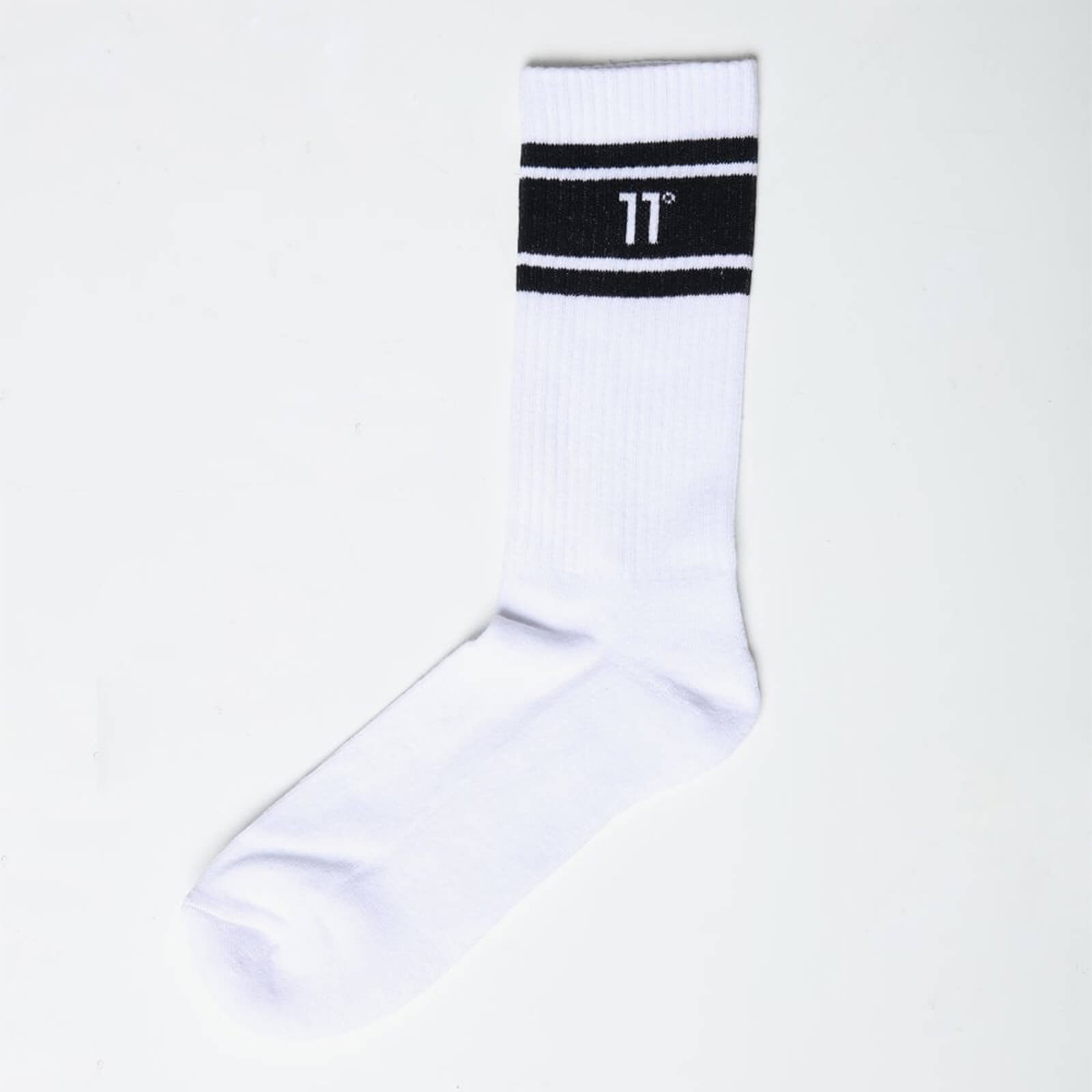Men%27s Core Stripe Socks 3 Pack – White - UK 9-11/EU 43–46