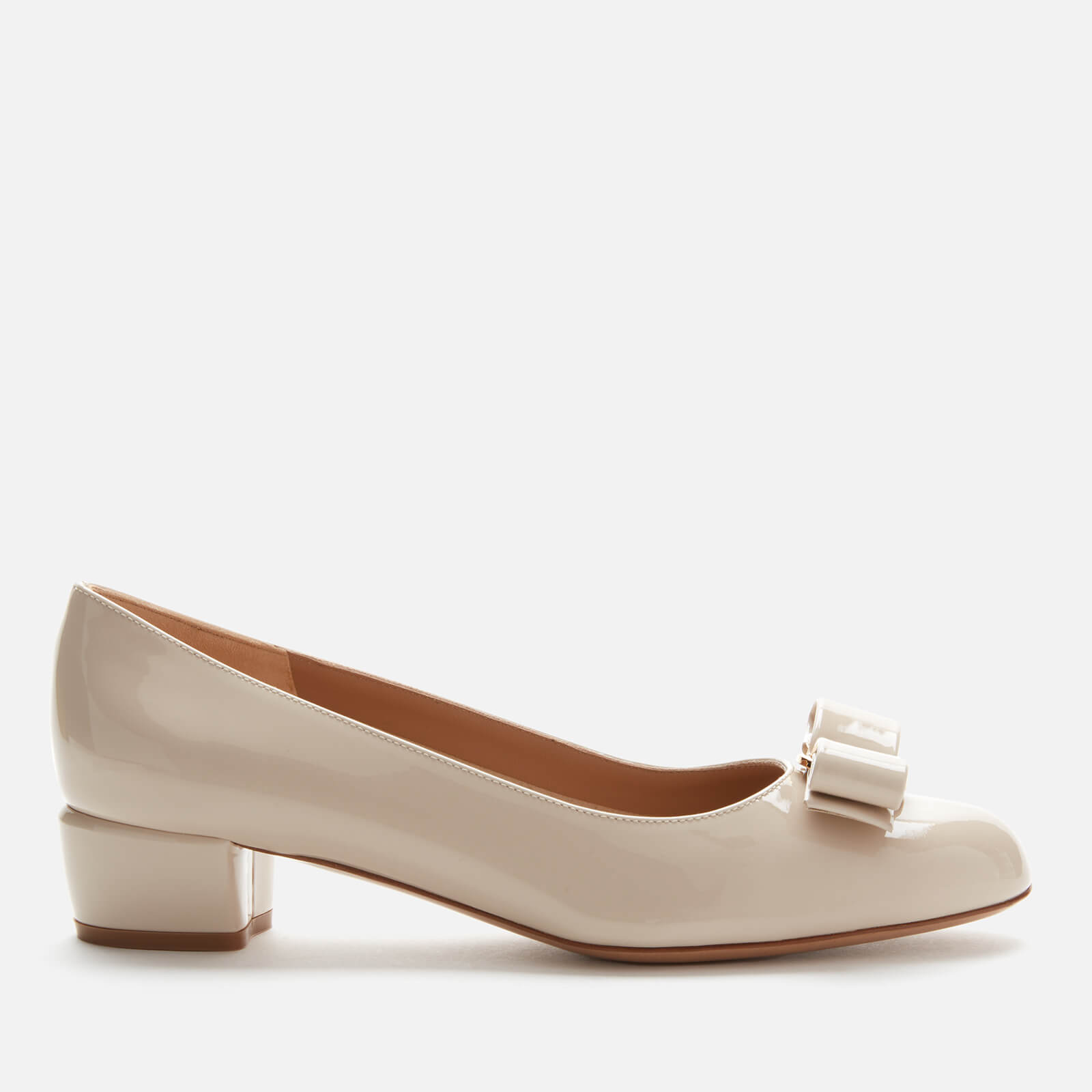 Salvatore Ferragamo Women's Vara 1 Heeled Shoes - White - UK 7