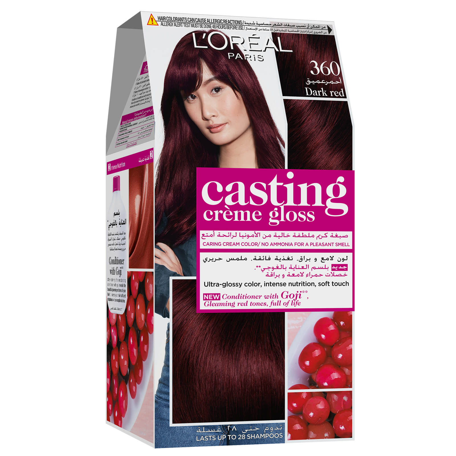 

L'Oréal Paris Casting Crème Gloss Semi-Permanent Hair Colour 254g (Various Colours) - 360 Dark Red