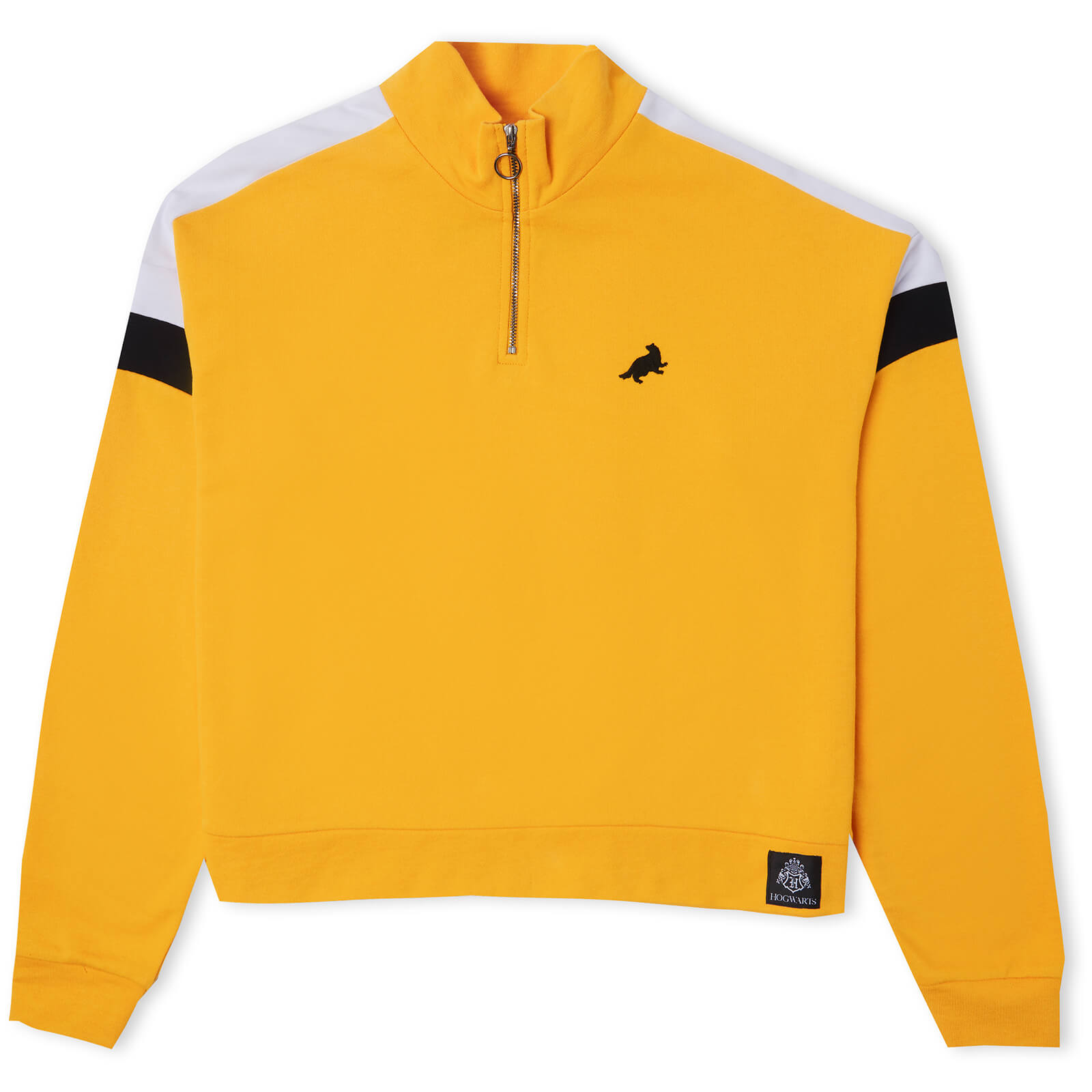 Hufflepuff House Women's Funnel Neck Cropped Sweater - Yellow - XXL