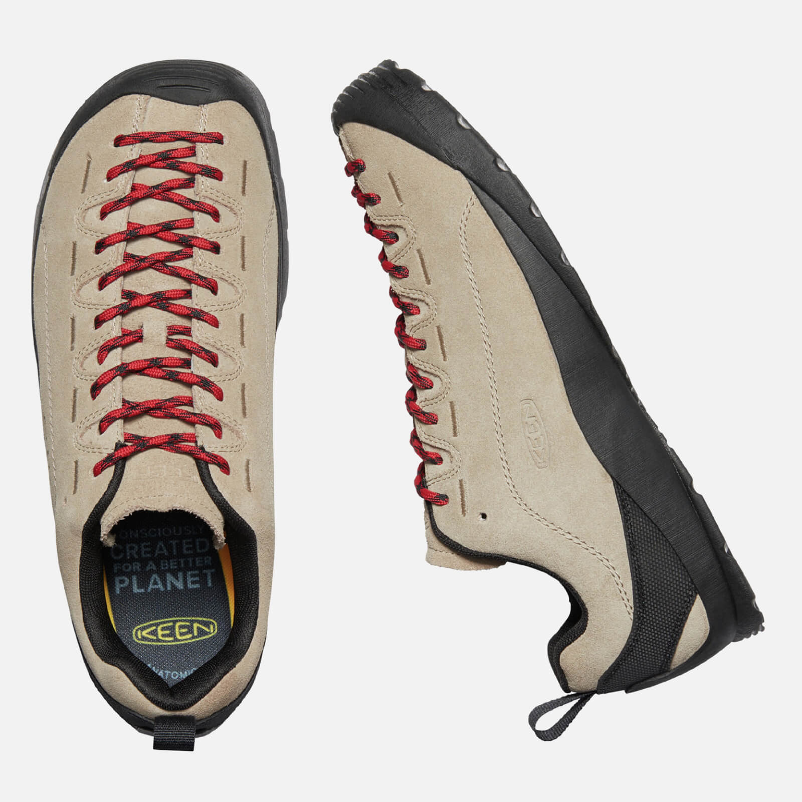 Keen Men's Jasper Suede Trainers - Silver/Mink - Uk 9