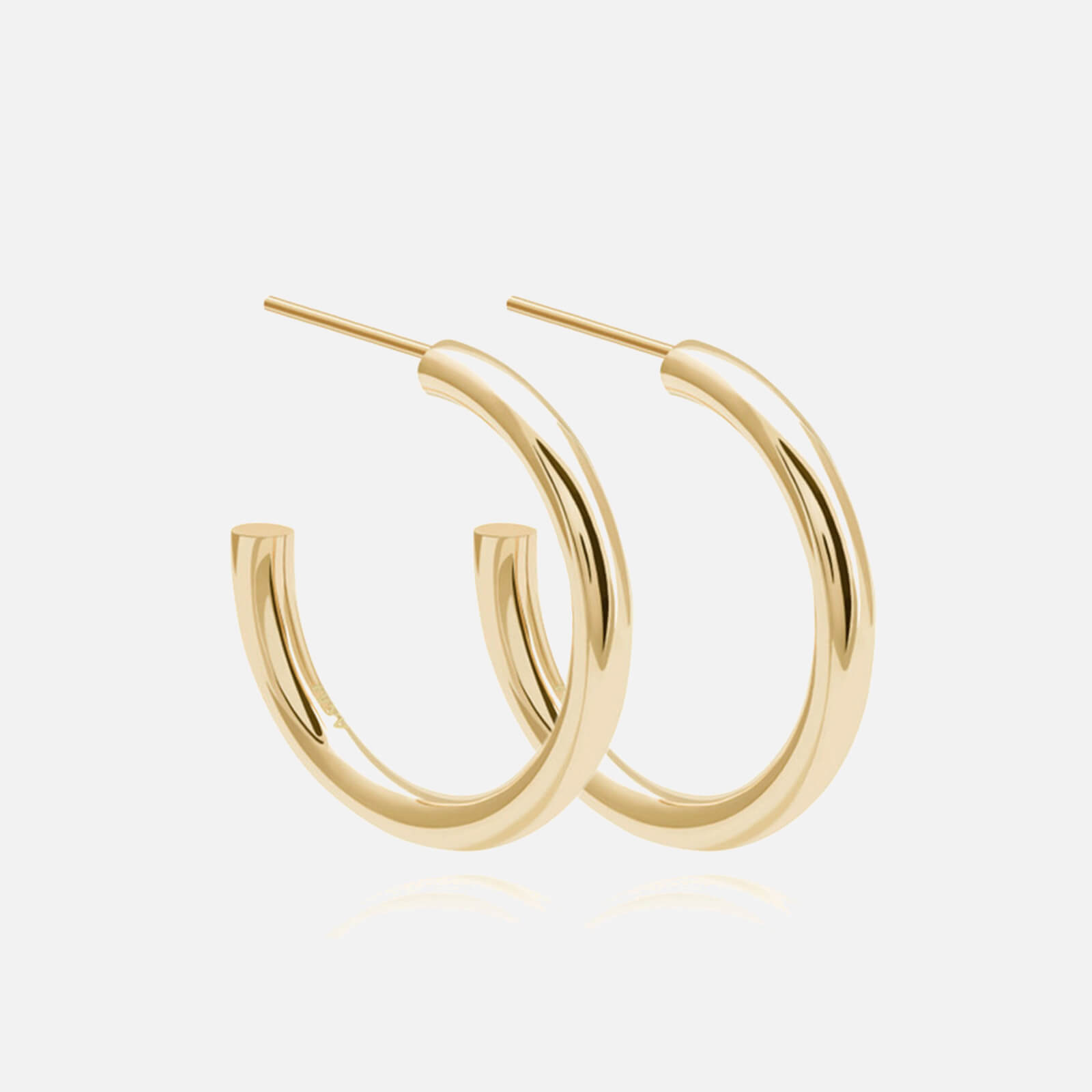 Astrid & Miyu Women's Basic Large Hoops In Gold - Gold