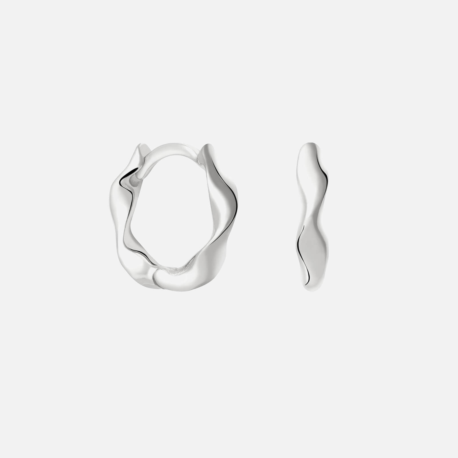 Astrid & Miyu Women's Elemental Huggies In Silver - Silver