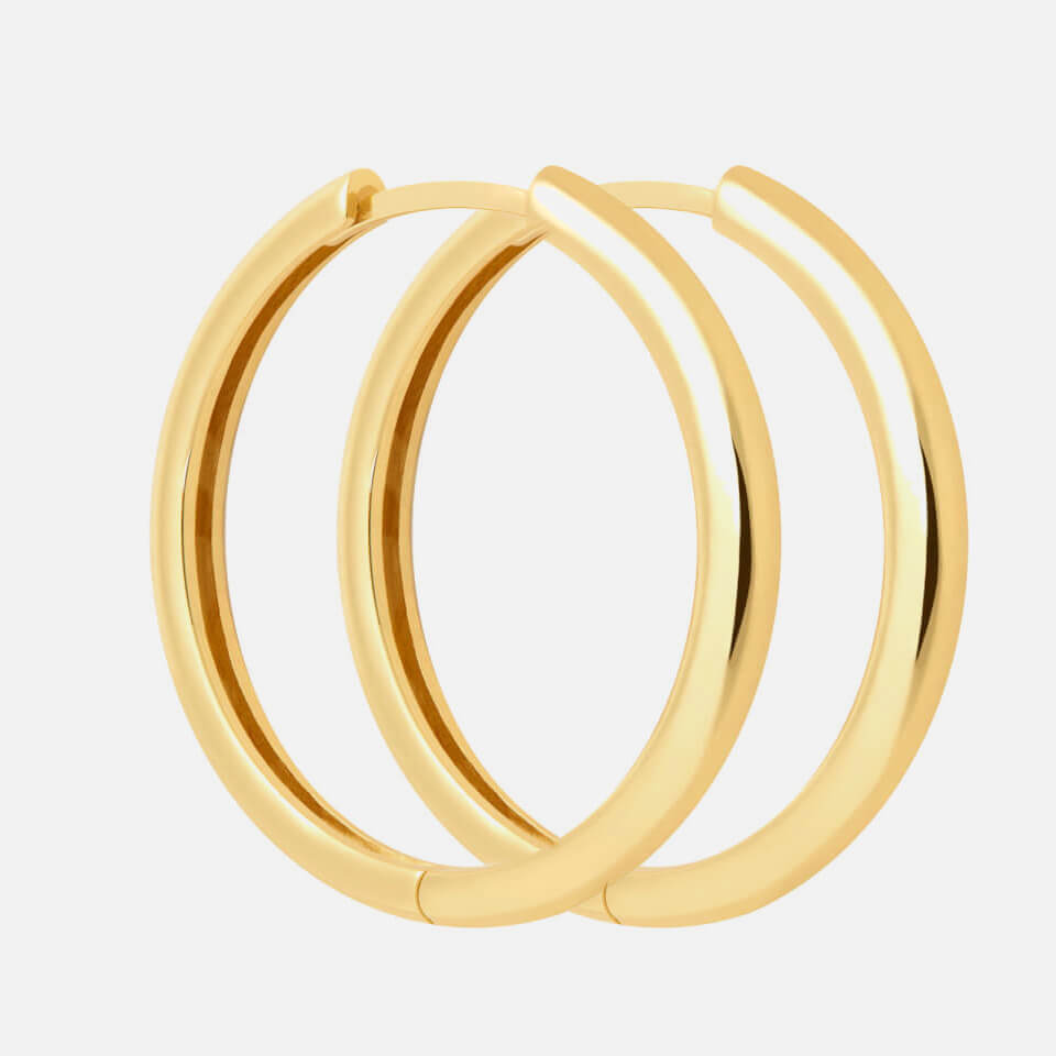 Astrid & Miyu Women's Simple Hinge Hoops In Gold - Gold