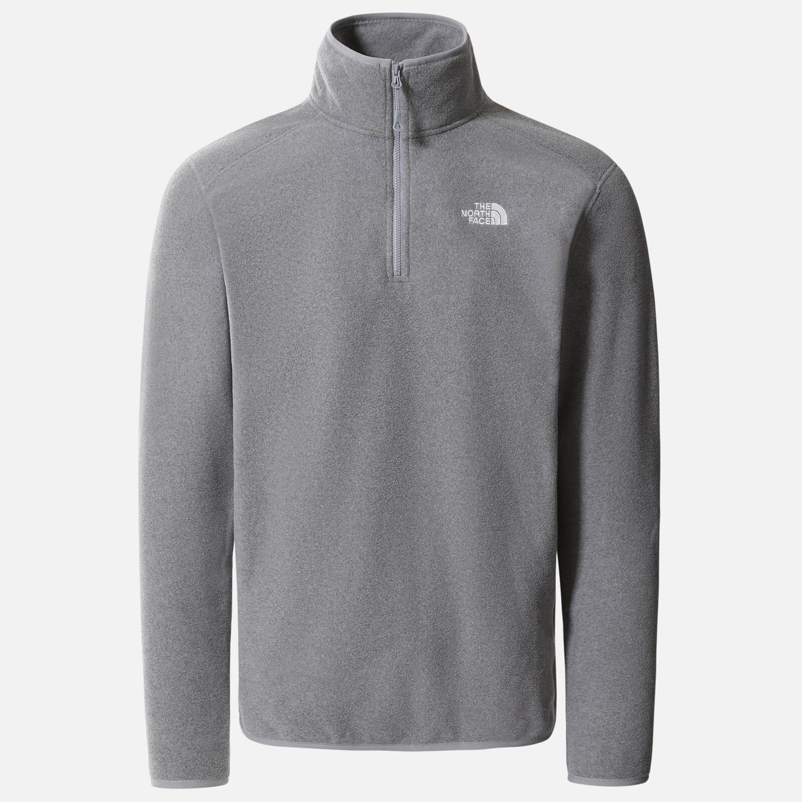 The North Face Men's 100 Glacier 1/4 Zip Fleece - TNF Medium Grey Heather - S