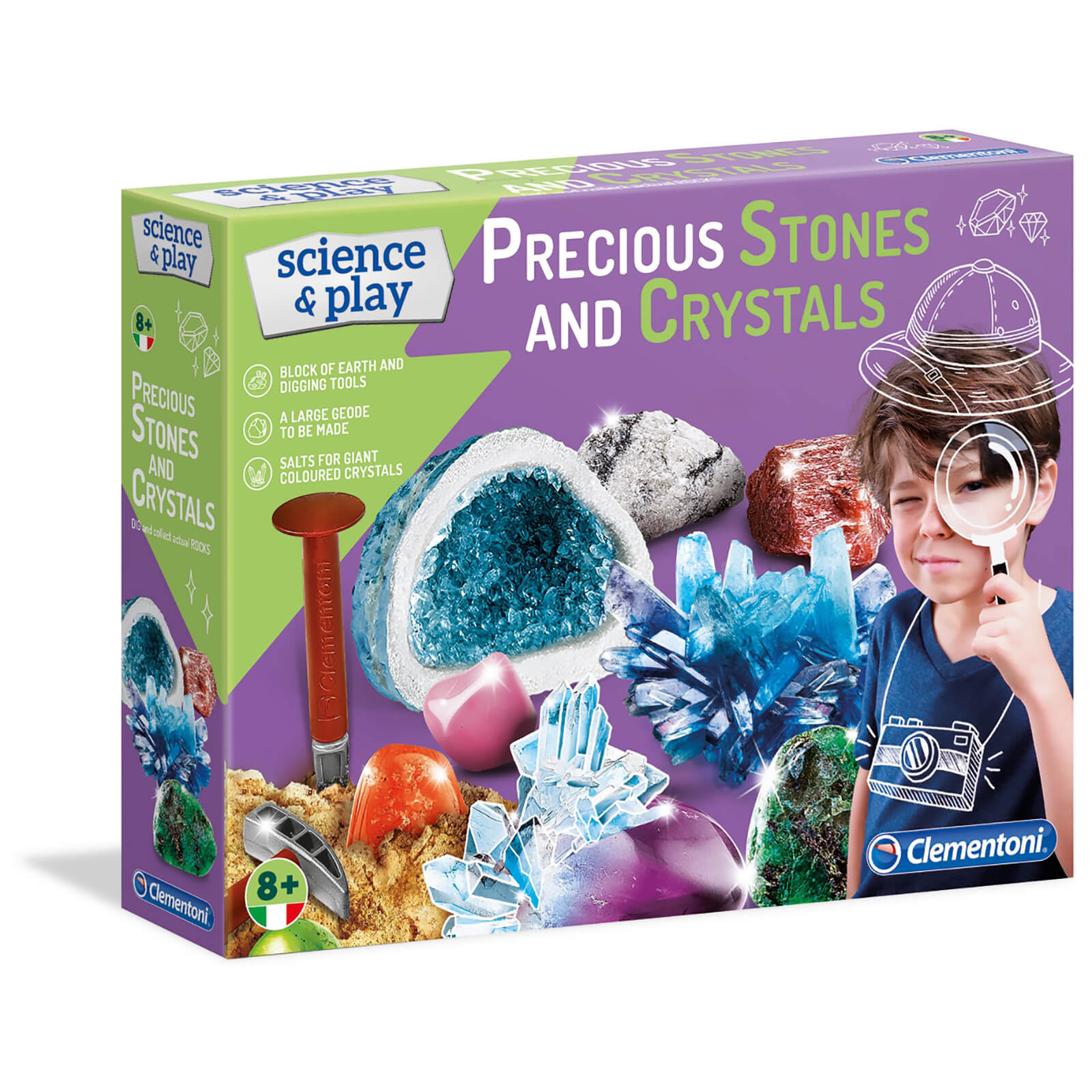 Clementoni Science & Play Crystals & Minerals Play Set