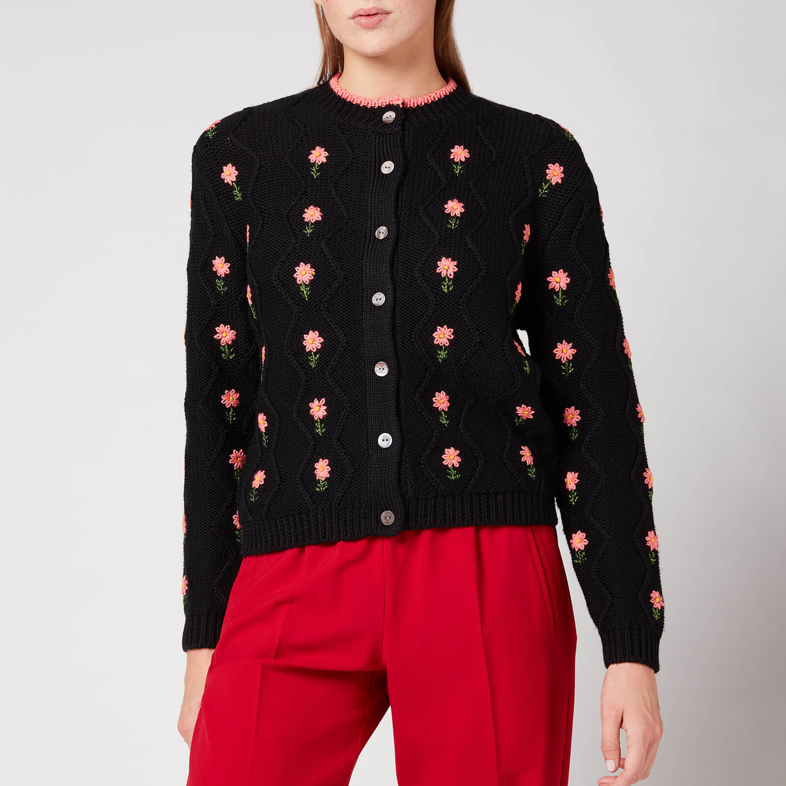 Shrimps Women's Bennett Cardigan - Black/Pink - XS