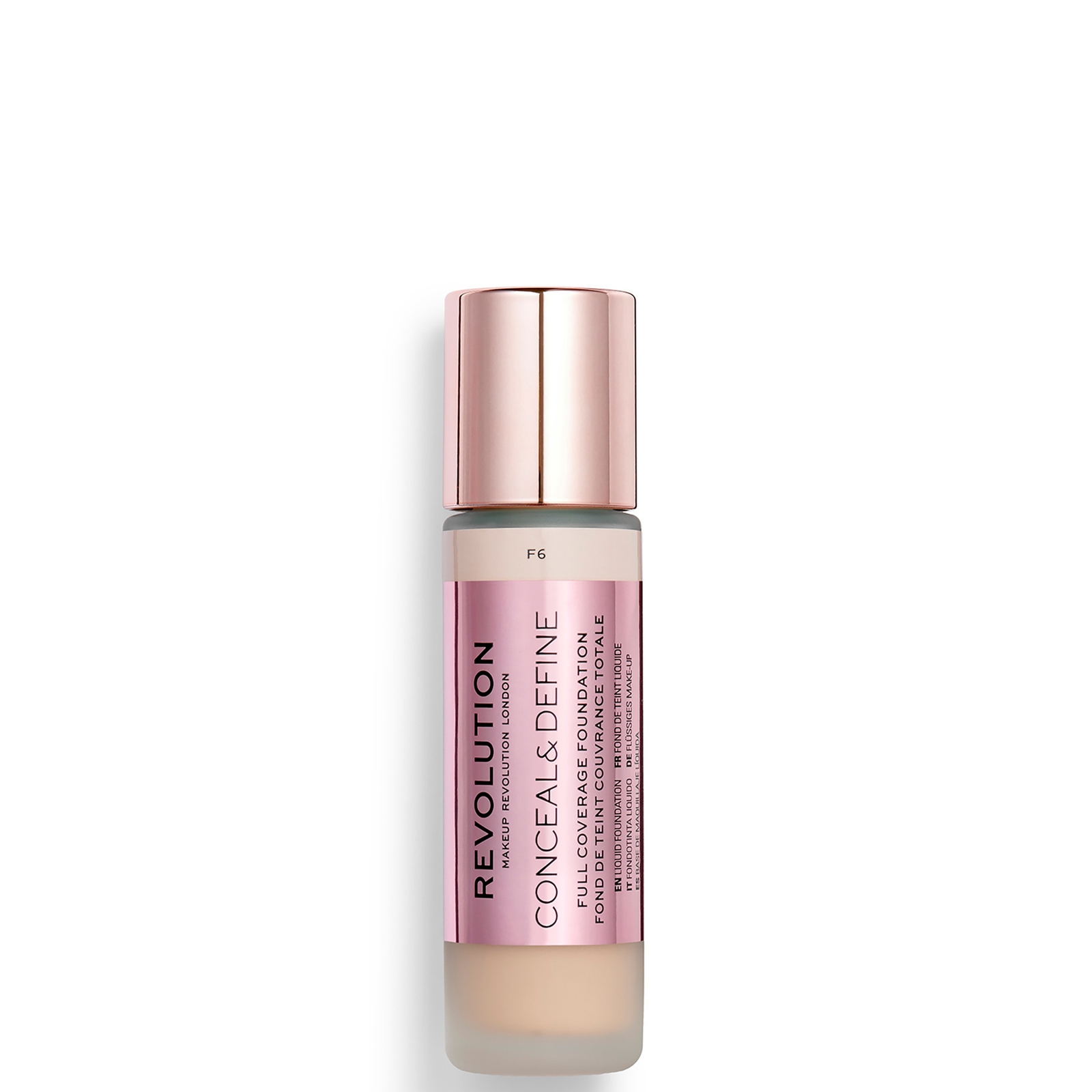 Thumbnail - Makeup Revolution Conceal & Define Foundation (Various Shades) - F6