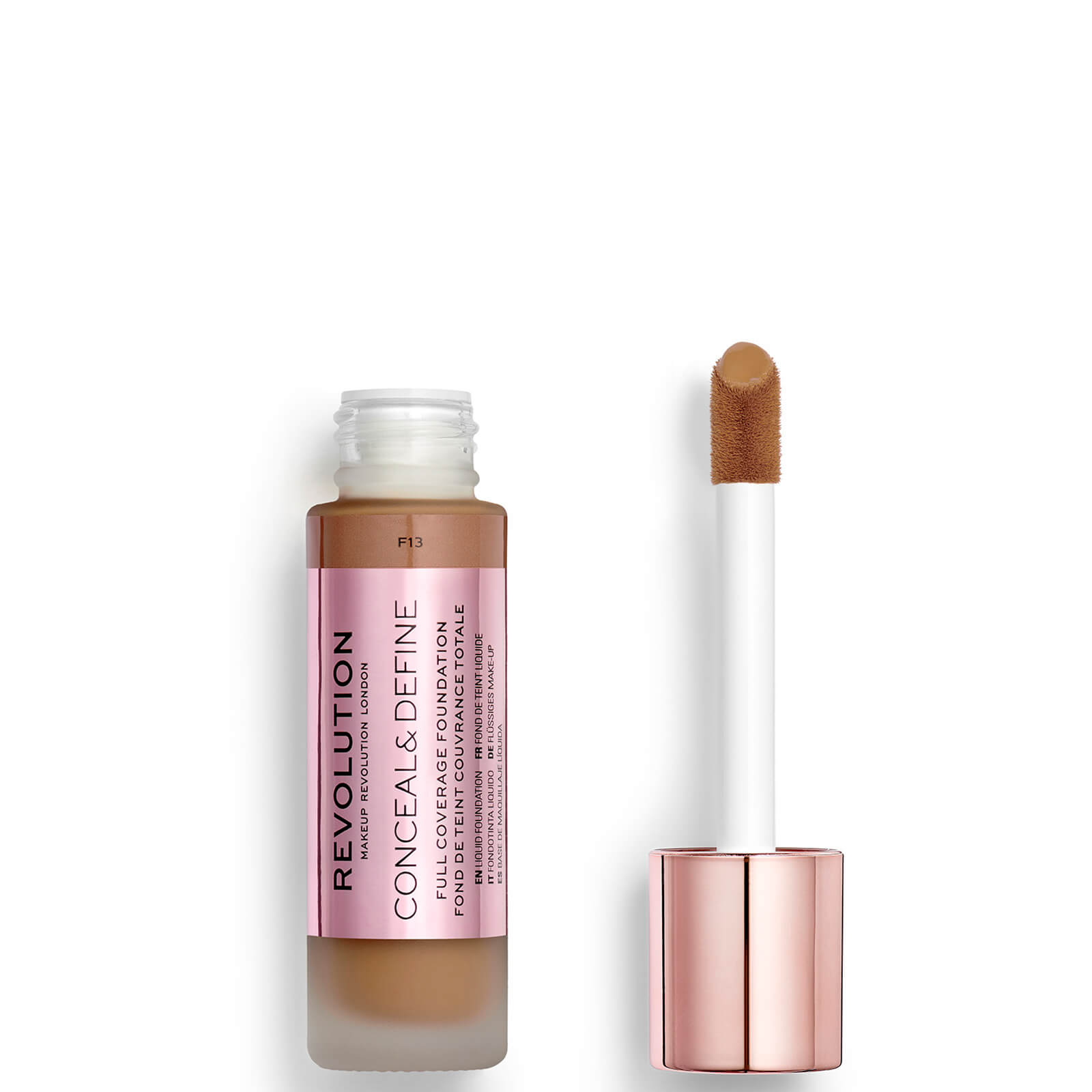 Photos - Foundation & Concealer Makeup Revolution Conceal and Define Foundation 30ml  - F1 (Various Shades)