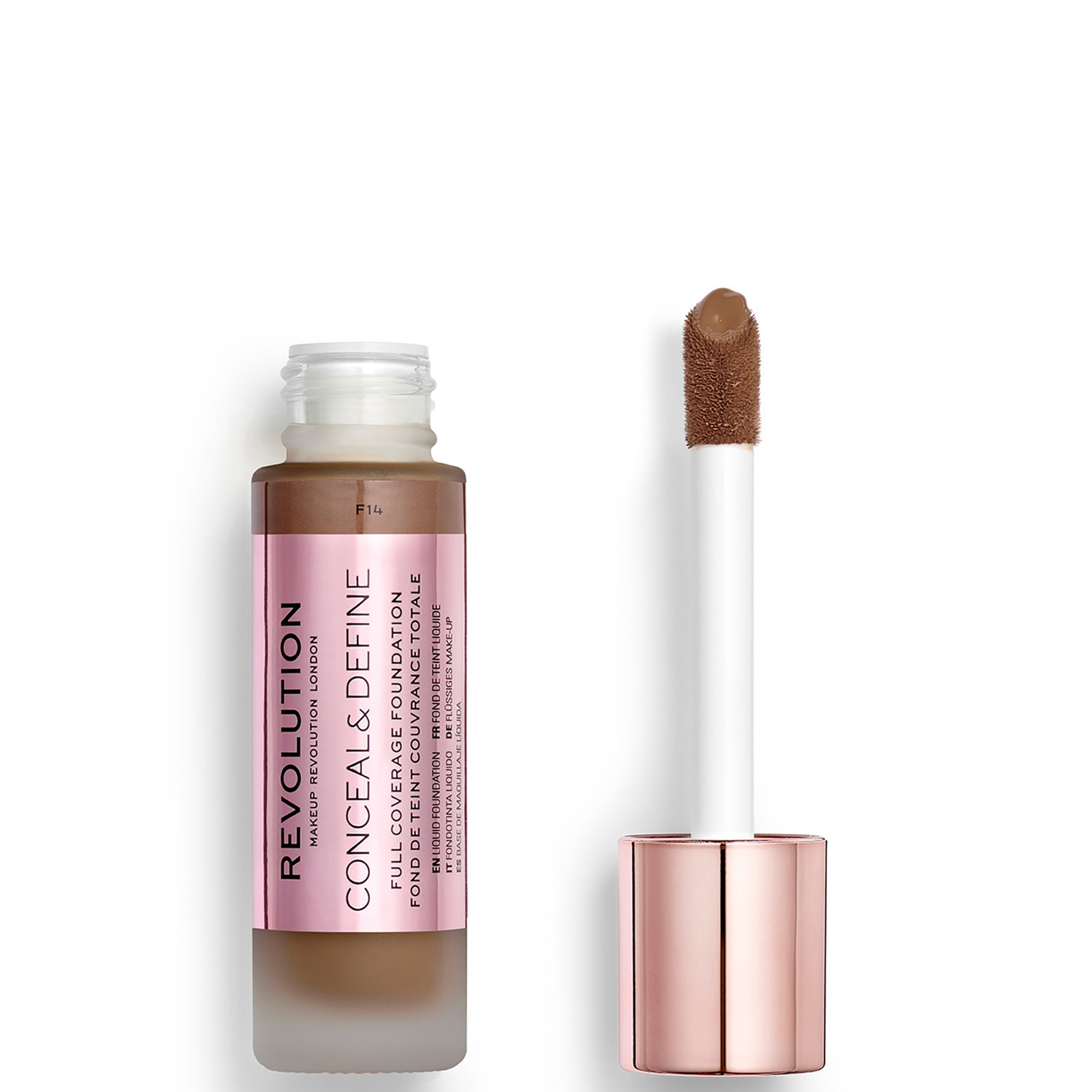 

Makeup Revolution Conceal and Define Foundation 30ml (Various Shades) - F14