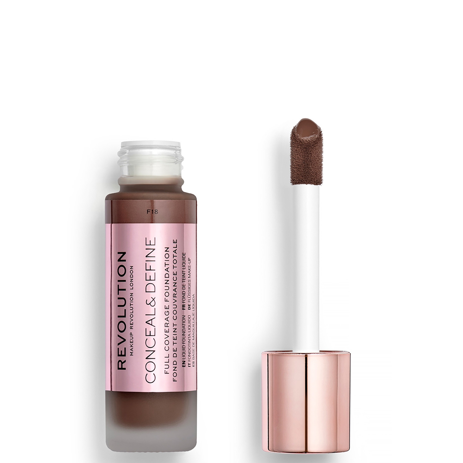 Makeup Revolution Conceal and Define Foundation 30ml (Various Shades) - F18