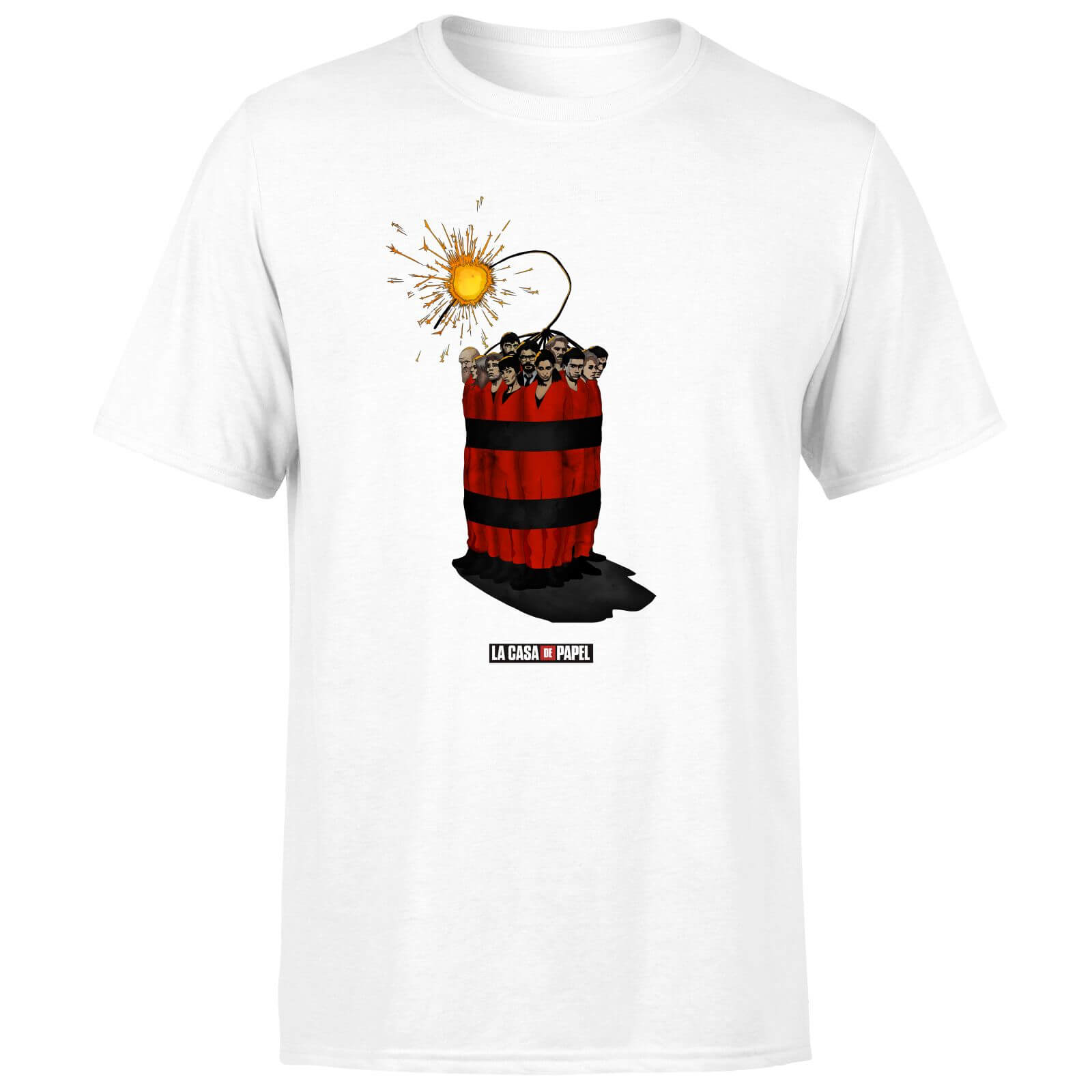 

Money Heist Dynamite Men's T-Shirt - White - L - Bianco