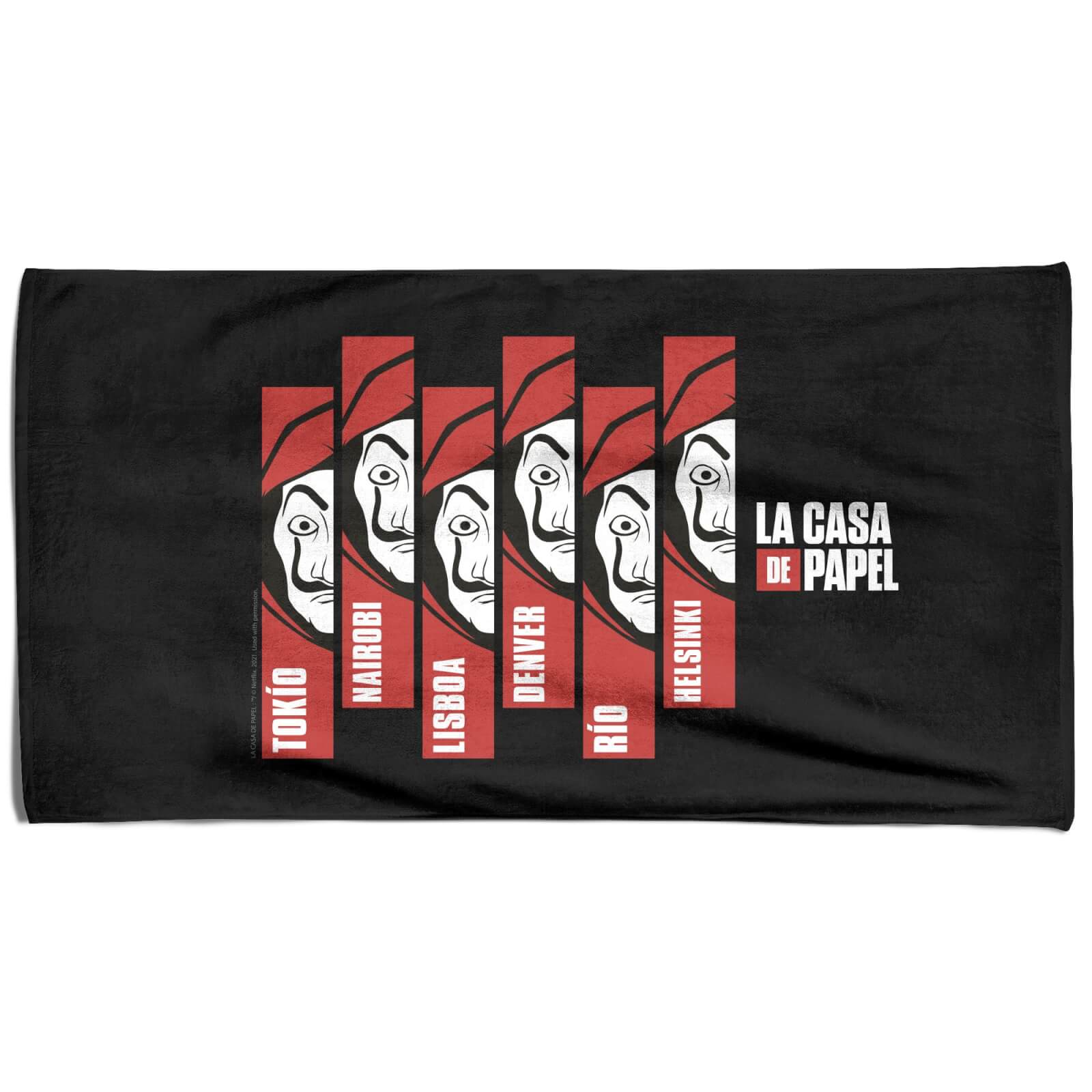 

La Casa de Papel Line Up Serviette de Plage