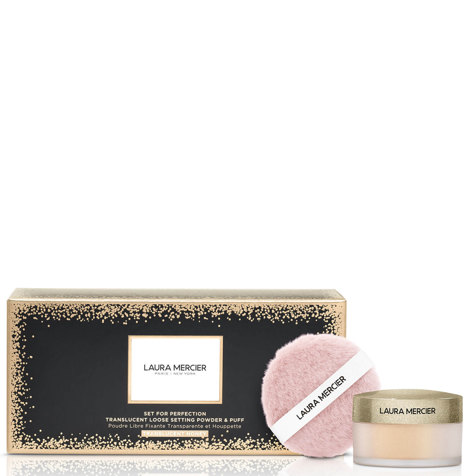 

Laura Mercier Set For Perfection Translucent Loose Setting Powder and Puff Set 10g (Various Colours) - Honey