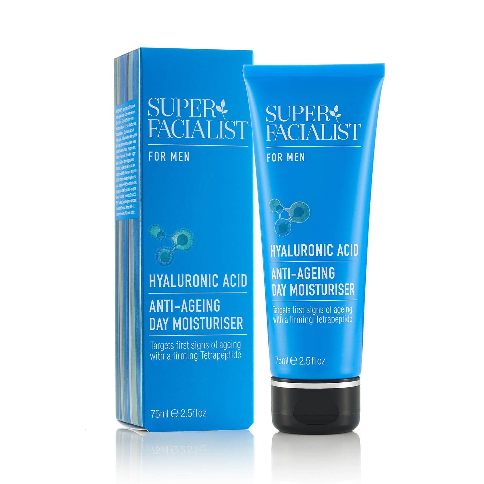 

Super Facialist for Men Hyaluronic Acid Anti-Ageing Day Moisturiser - 75ml