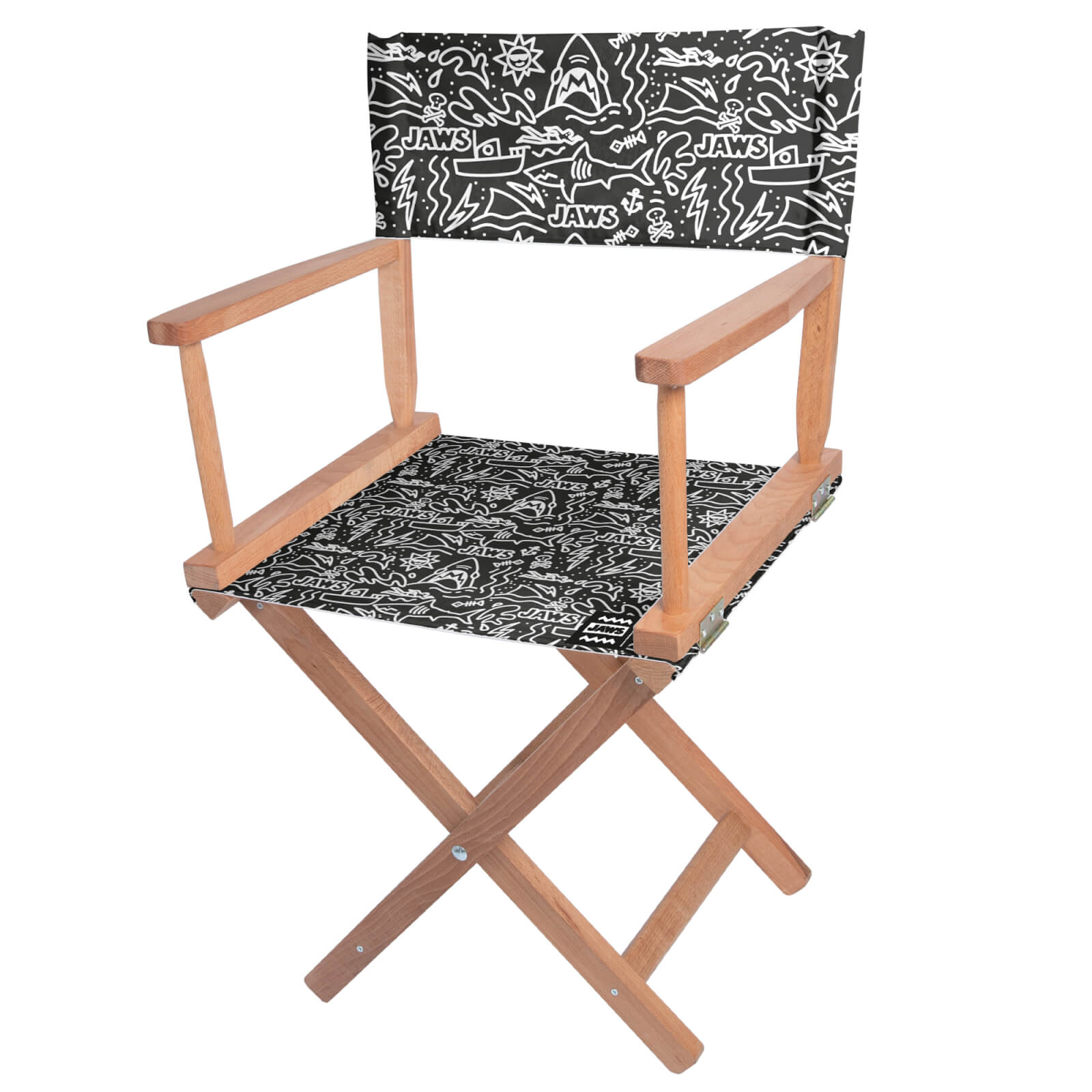 

Decorsome Jaws Black Doodle Directors Chair