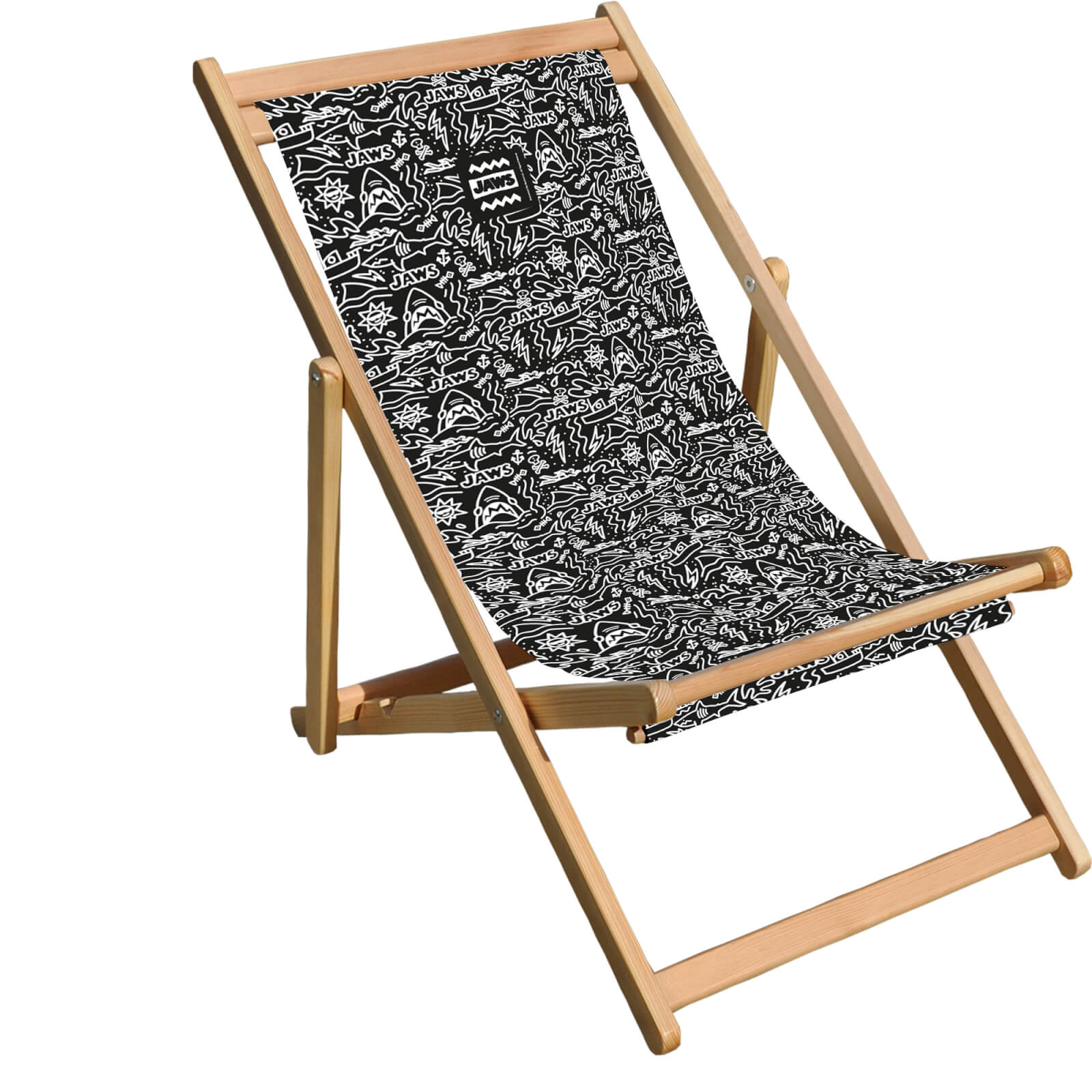 

Decorsome x Jaws Black Doodle Deck Chair