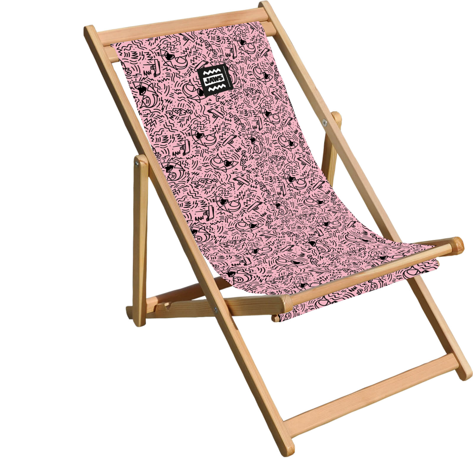 

Decorsome x Jaws Pink Doodle Deck Chair