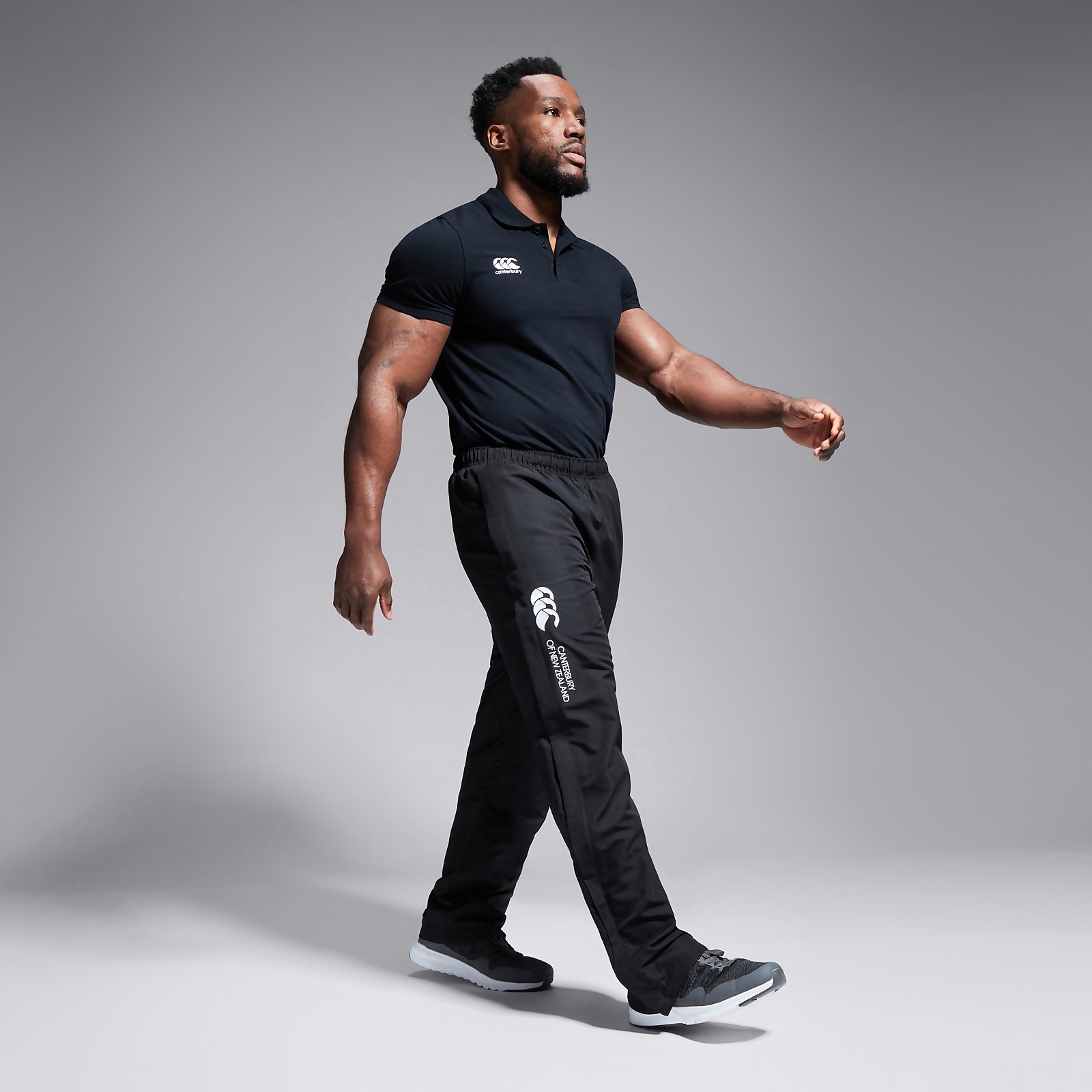 Mens Open Hem Stadium Pant Black