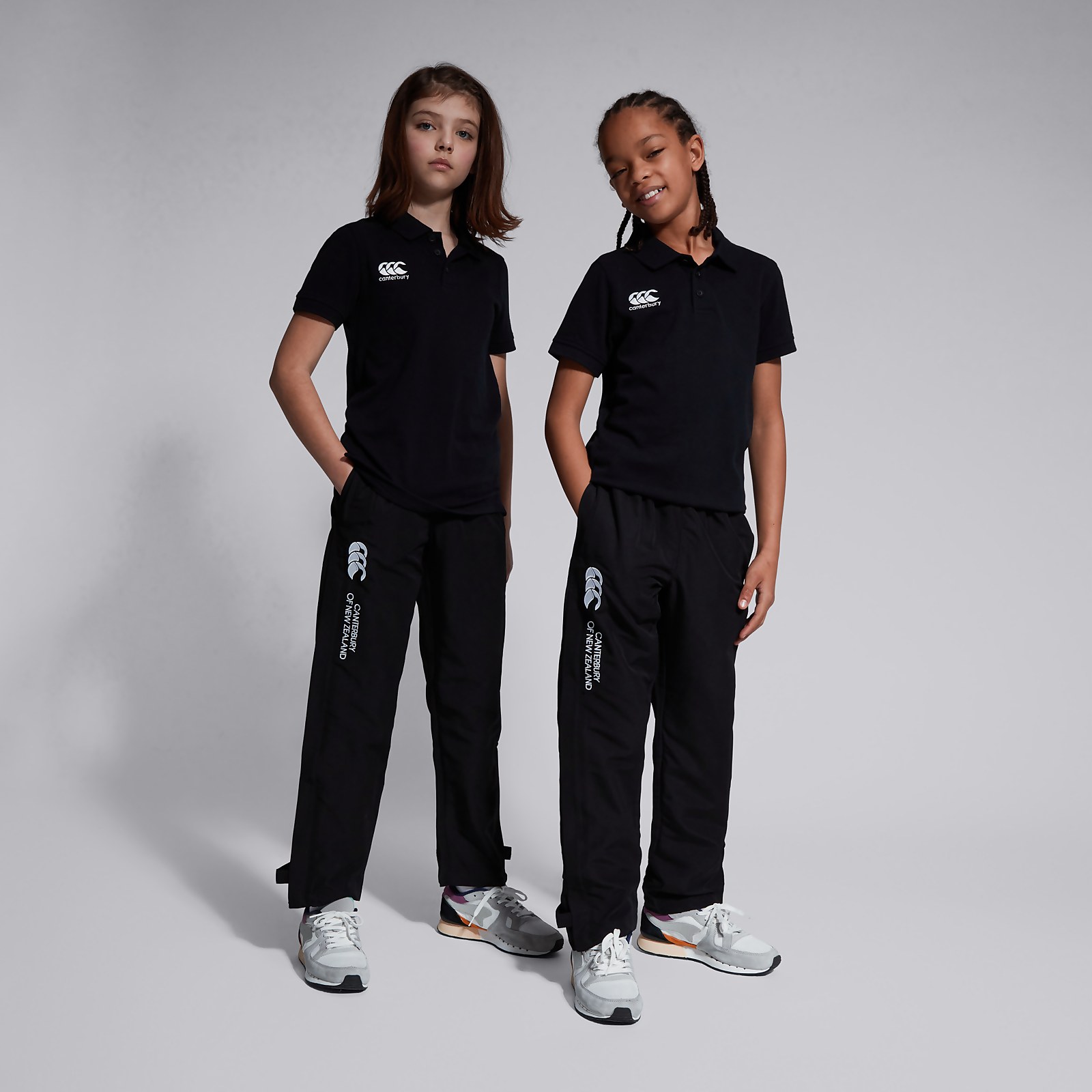 Junior Unisex Open Hem Stadium Pant Black