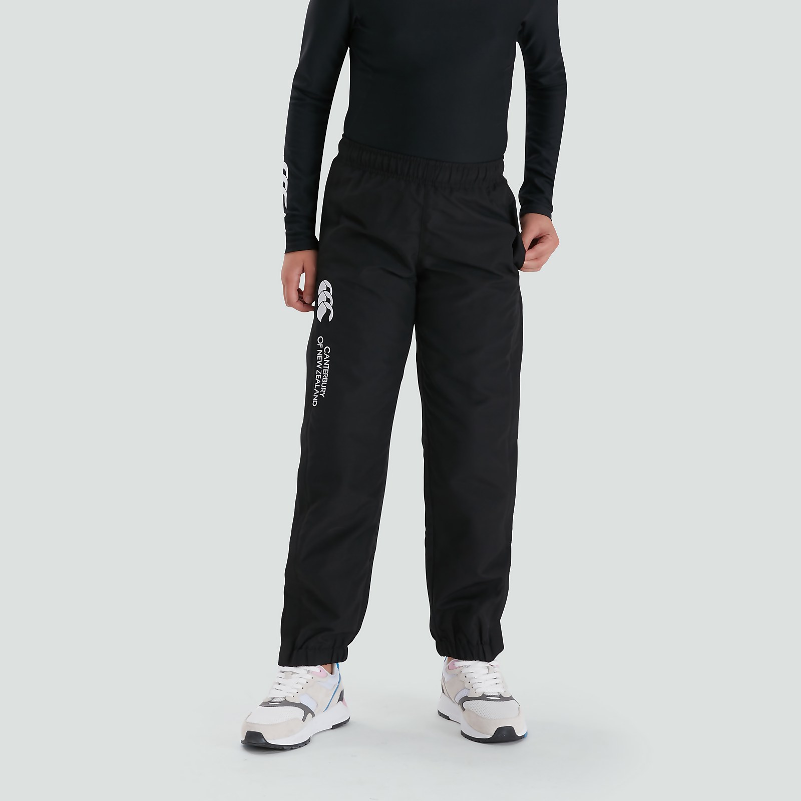 JUNIOR UNISEX CUFFED HEM STADIUM PANT BLACK
