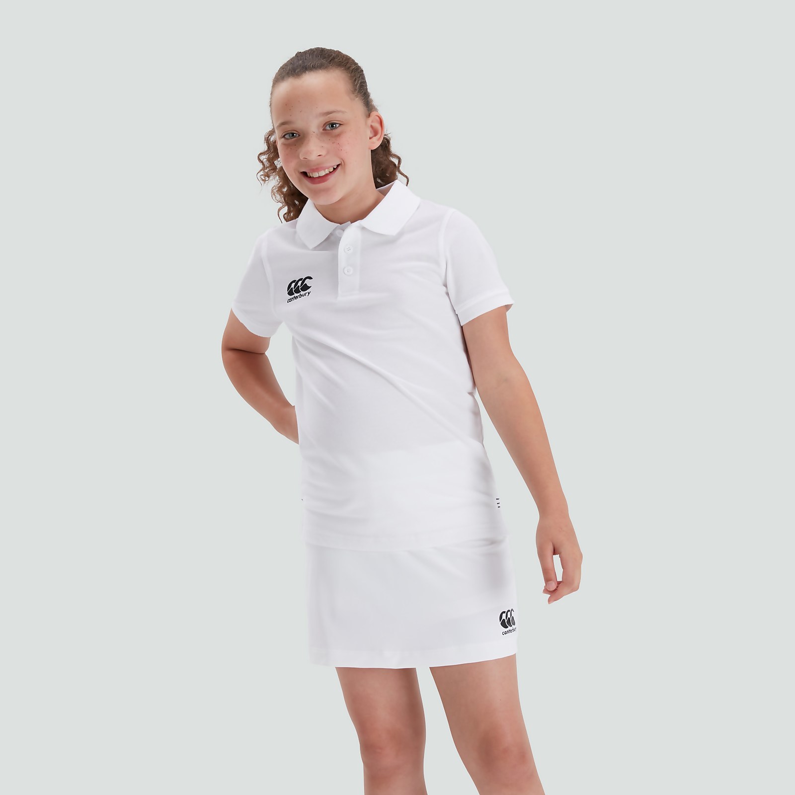 Junior Unisex Waimak Polo Shirt White