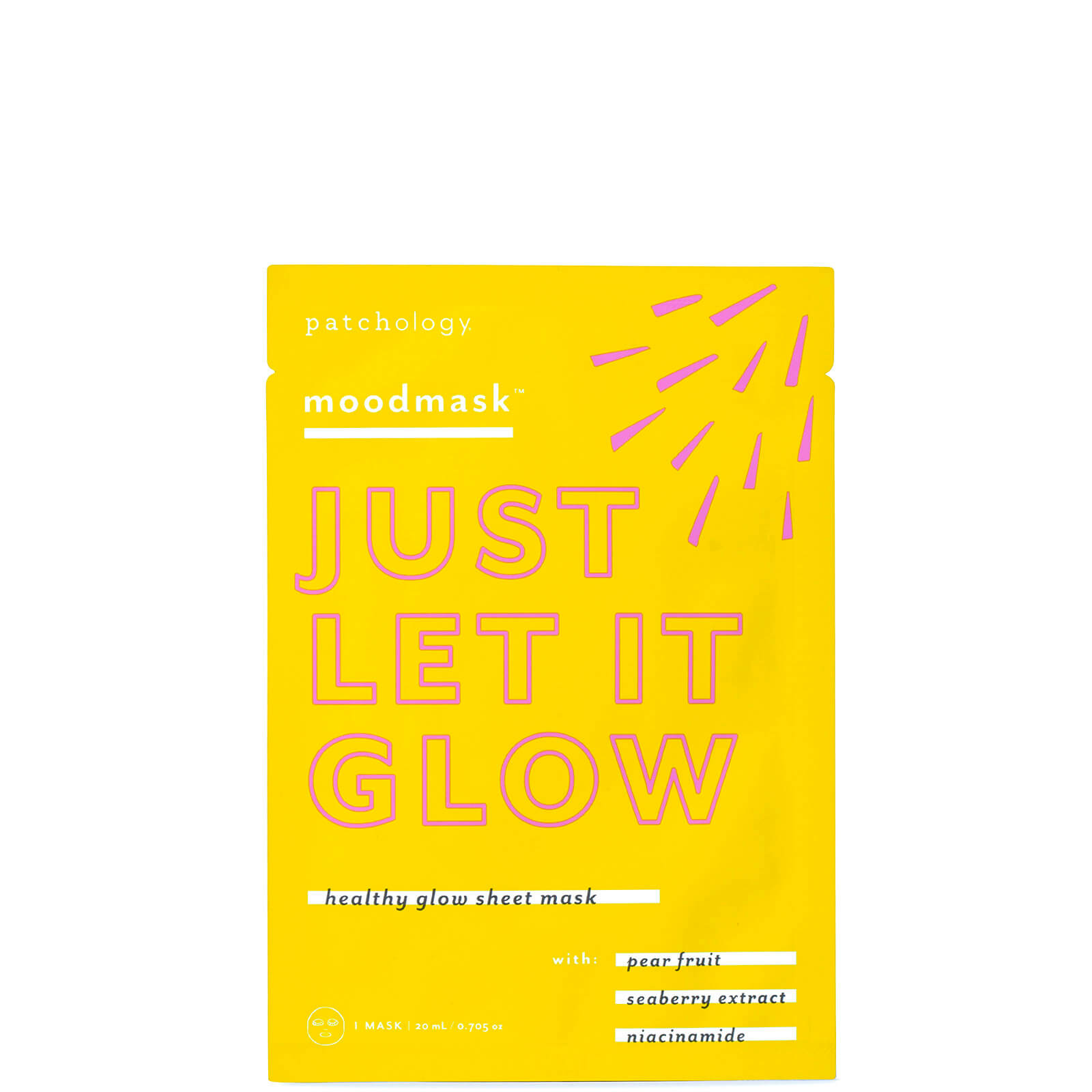 

Patchology Mood Mask Just Let It Glow Healthy Glow Sheet Mask