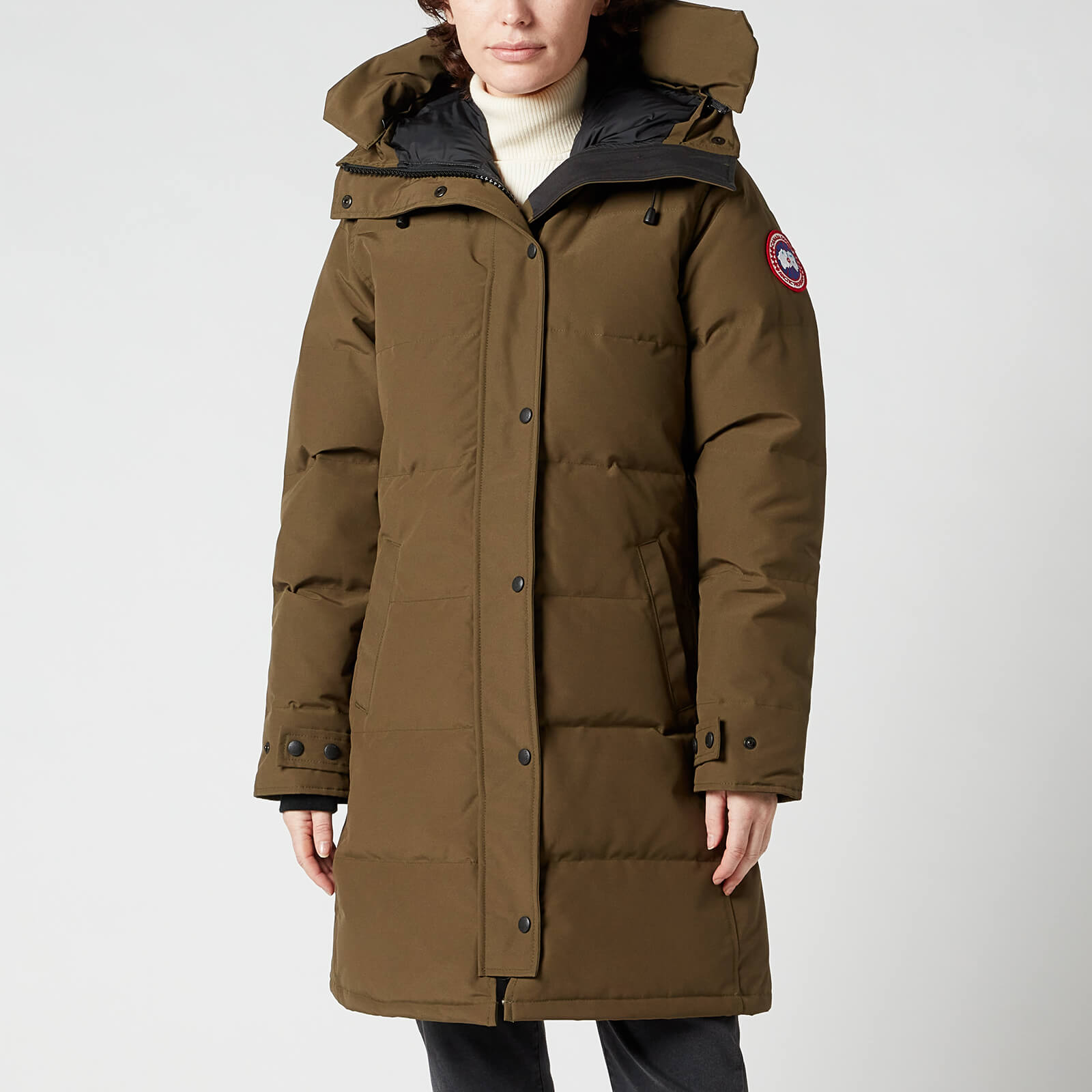 Canada Goose Women's Shelburne Parka - Notched Brim - Military Green - XS