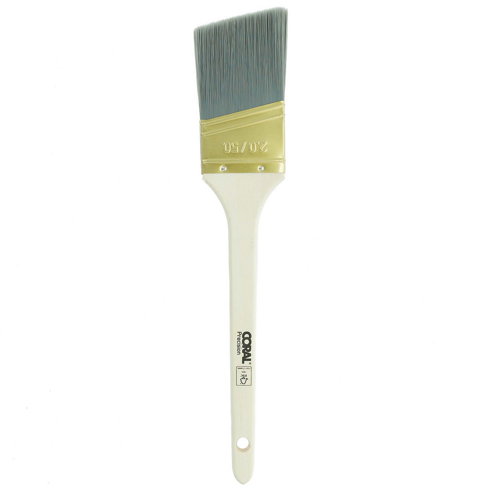 Photo of Coral Precision 2 Inch Angled Long Paint Brush For Cutting-in & Edging