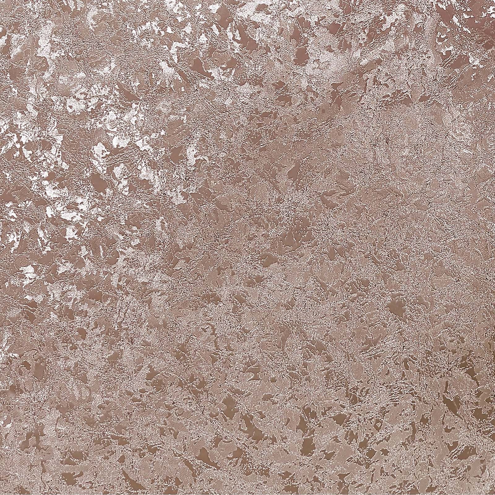 Photo of Arthouse Velvet Crush Plain Textured Metallic Rose Gold Wallpaper A4 Sample