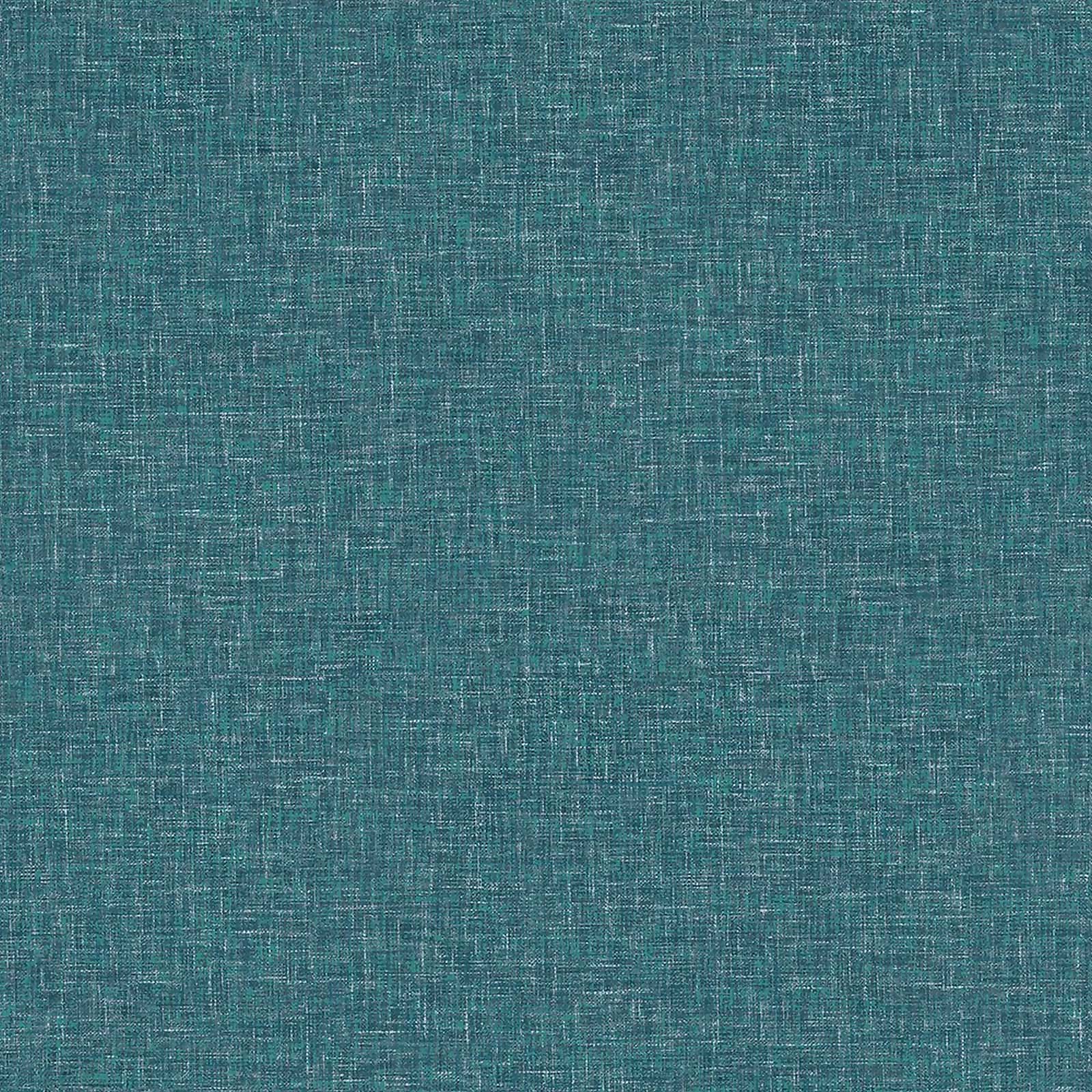 Photo of Arthouse Linen Texture Plain Textured Teal Wallpaper A4 Sample