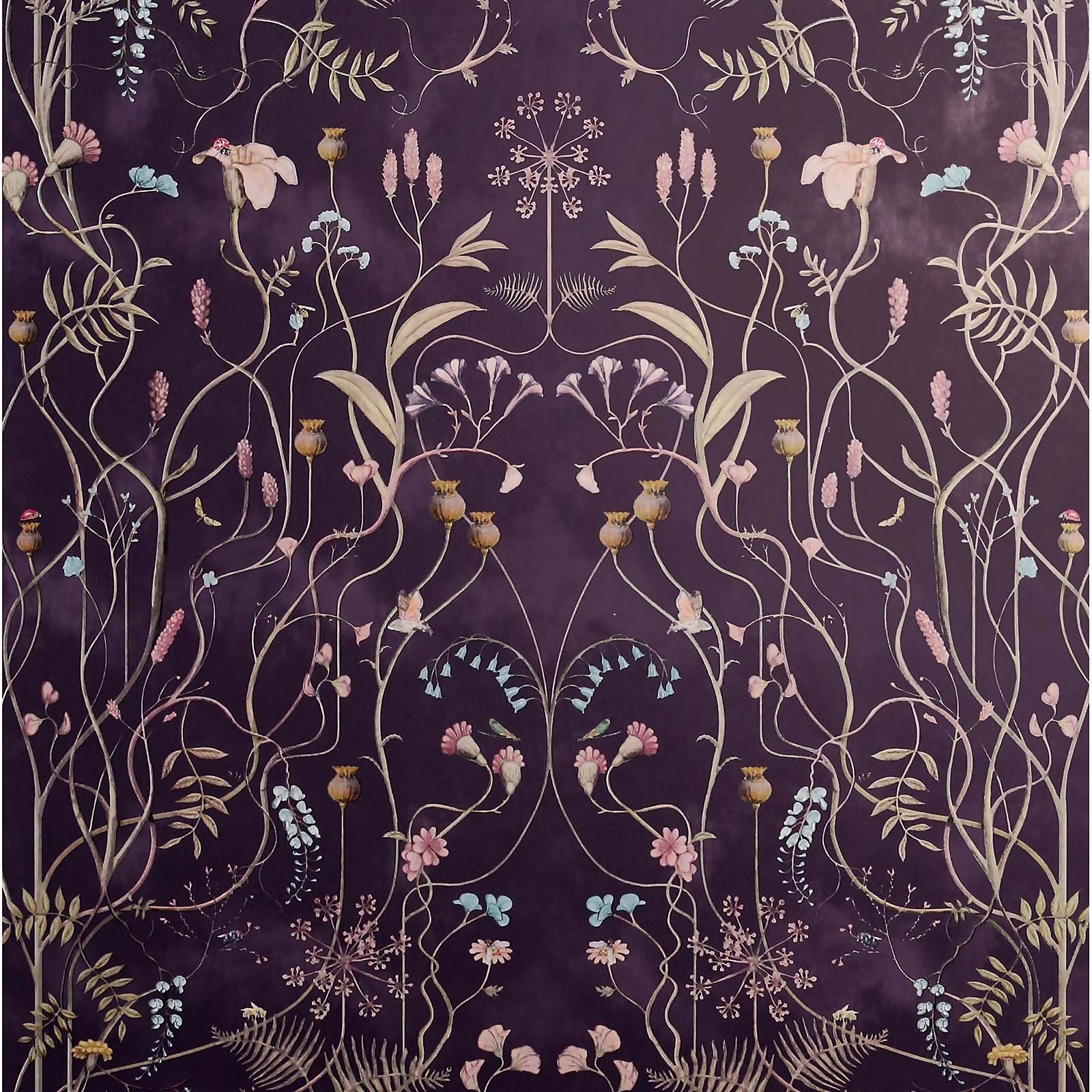 Photo of The Chateau By Angel Strawbridge Wild Flower Garden Night Shadow Wallpaper A4 Sample