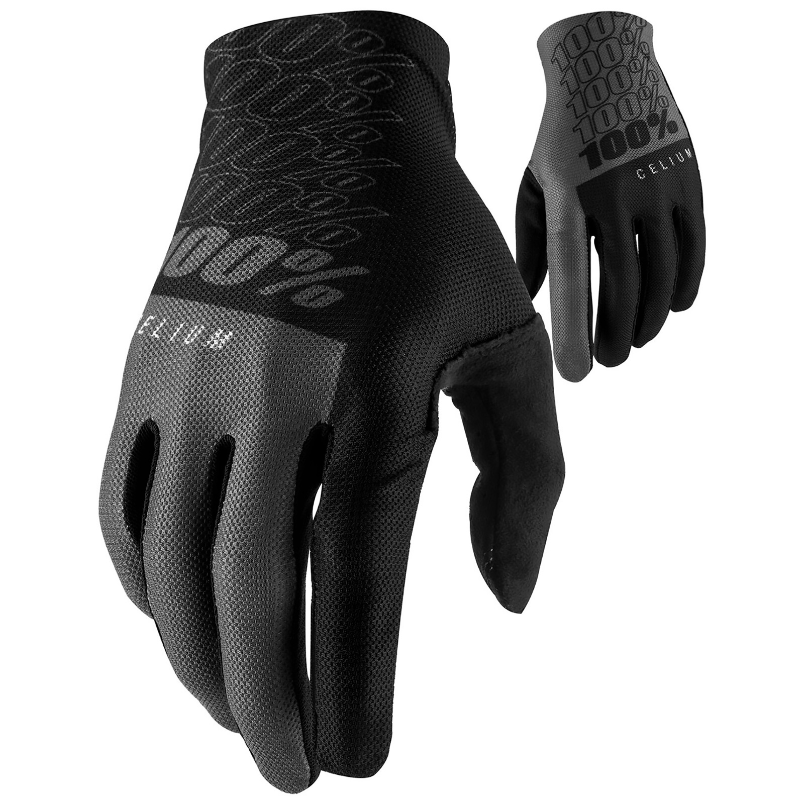 100% Celium MTB Gloves - M - Black/Grey