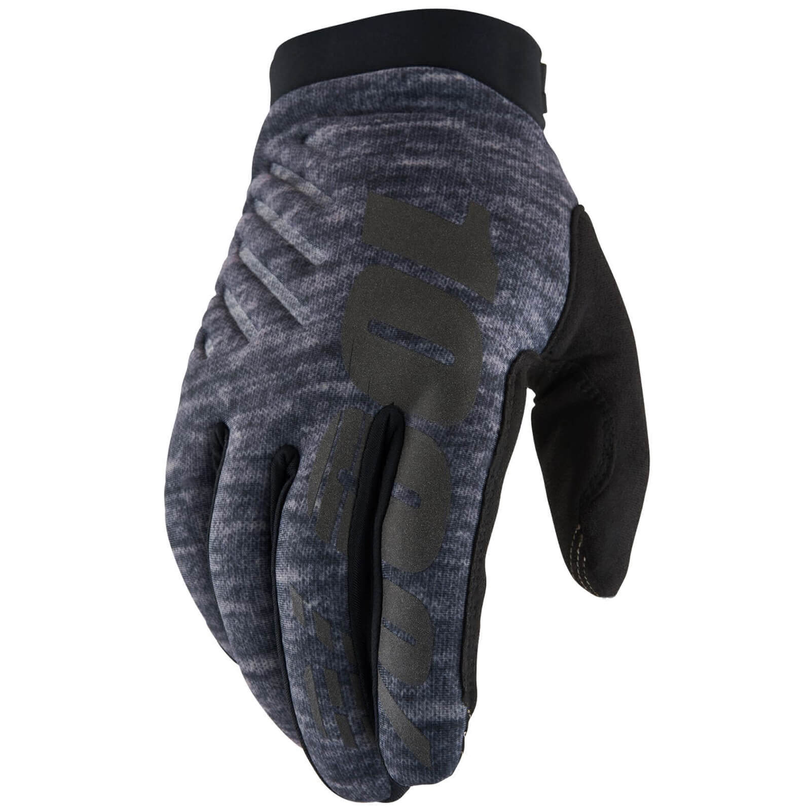 100% Brisker MTB Gloves - S - Heather Grey