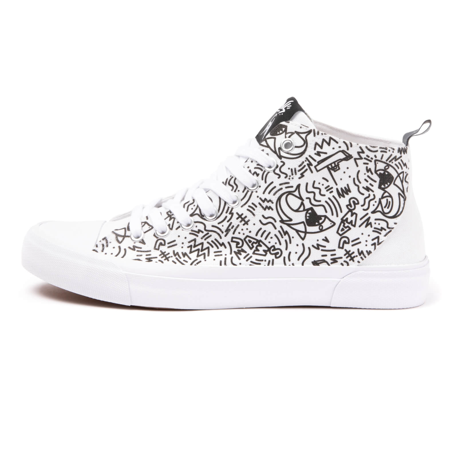 

Akedo x Jaws Deep Sea Doodle White Signature High Top - UK3 / EU35.5
